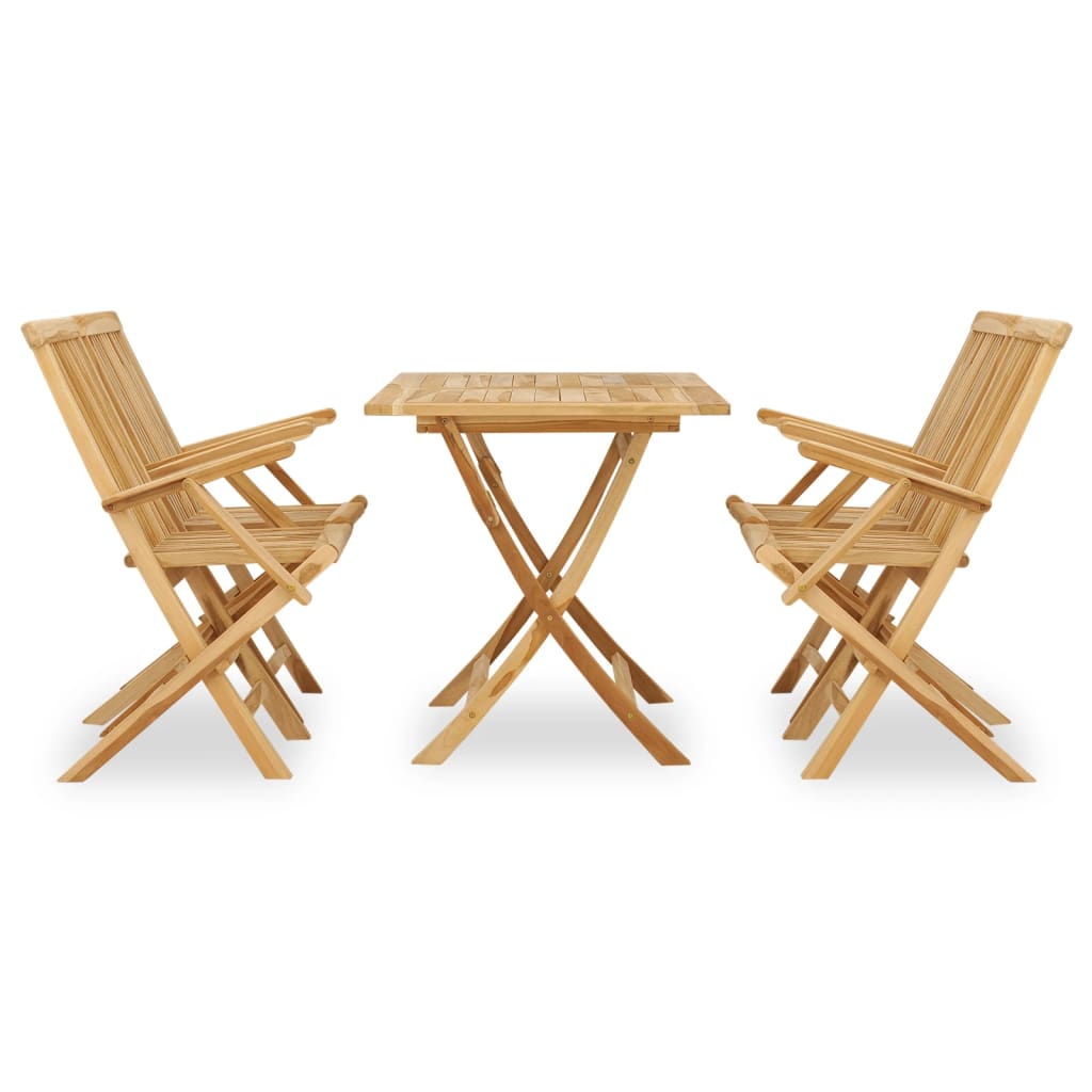 Utendørs spisestue 5 deler heltre teak