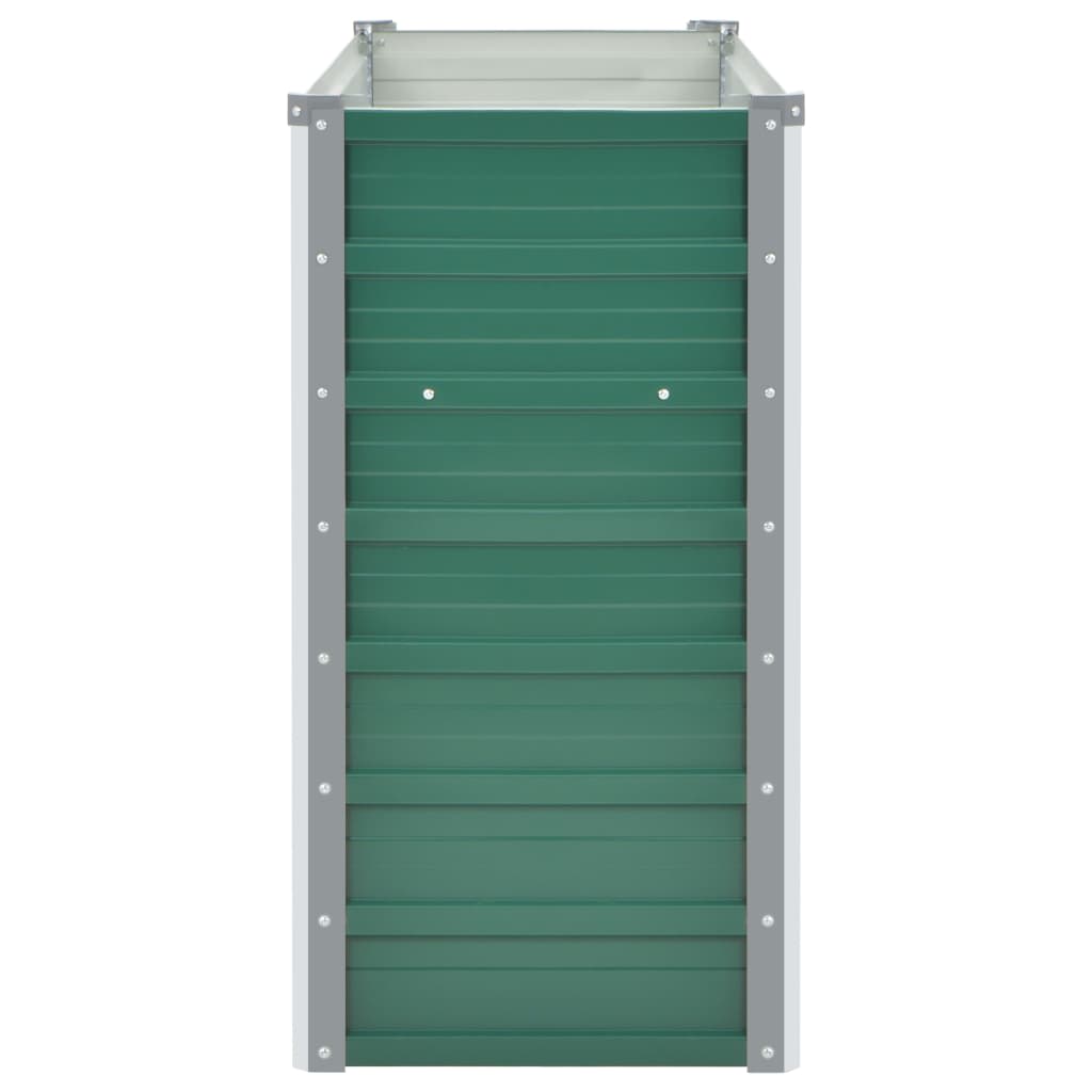 Høybed galvanisert stål 160x40x77 cm grønn