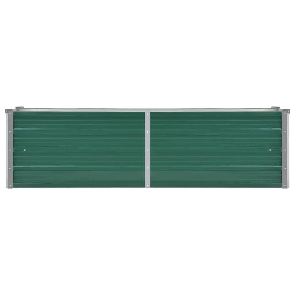 Høybed galvanisert stål 160x40x45 cm grønn