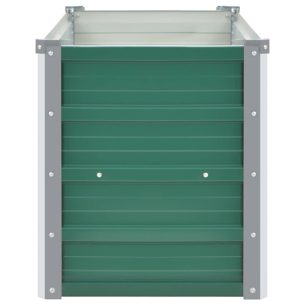 Høybed galvanisert stål 160x40x45 cm grønn