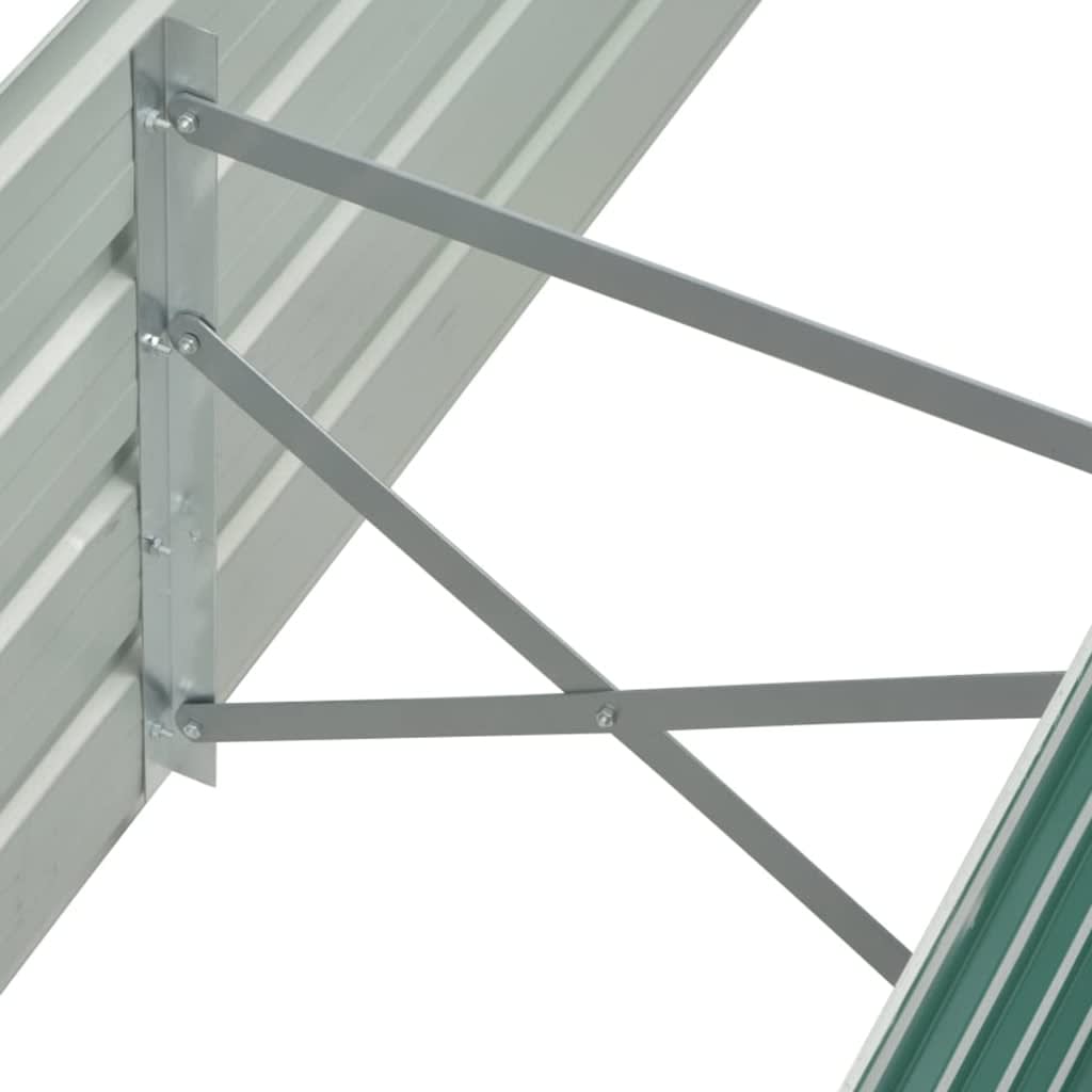 Høybed galvanisert stål 160x40x45 cm grønn