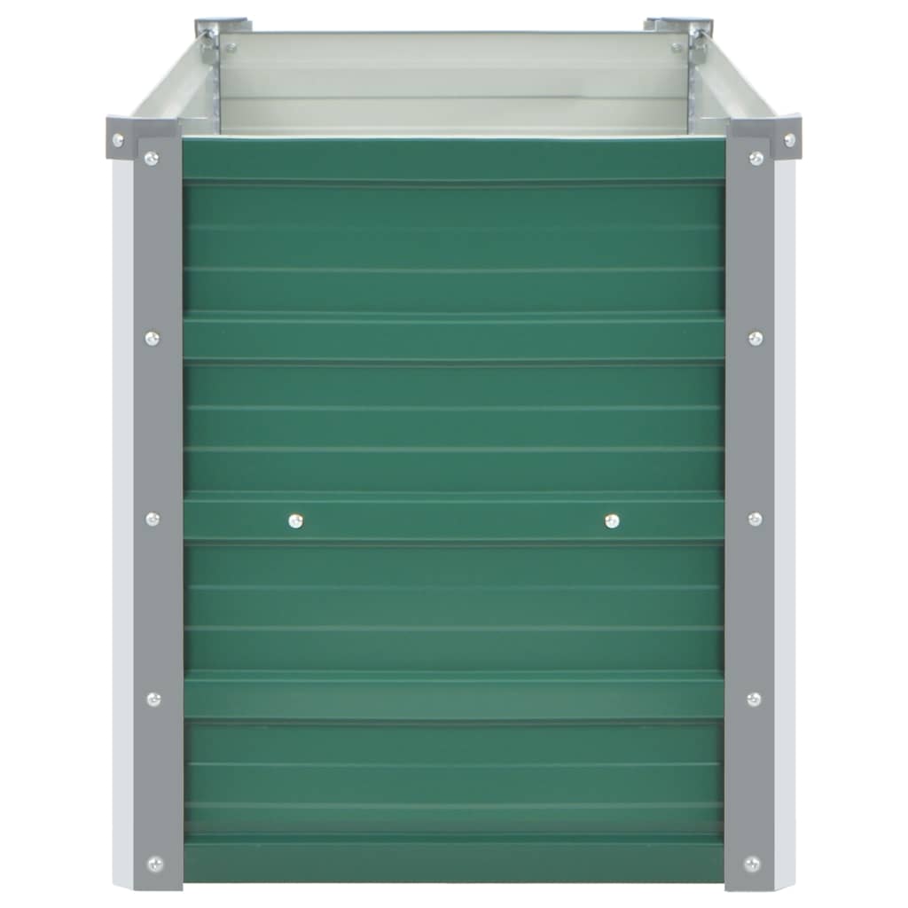 Høybed galvanisert stål 100x40x45 cm grønn