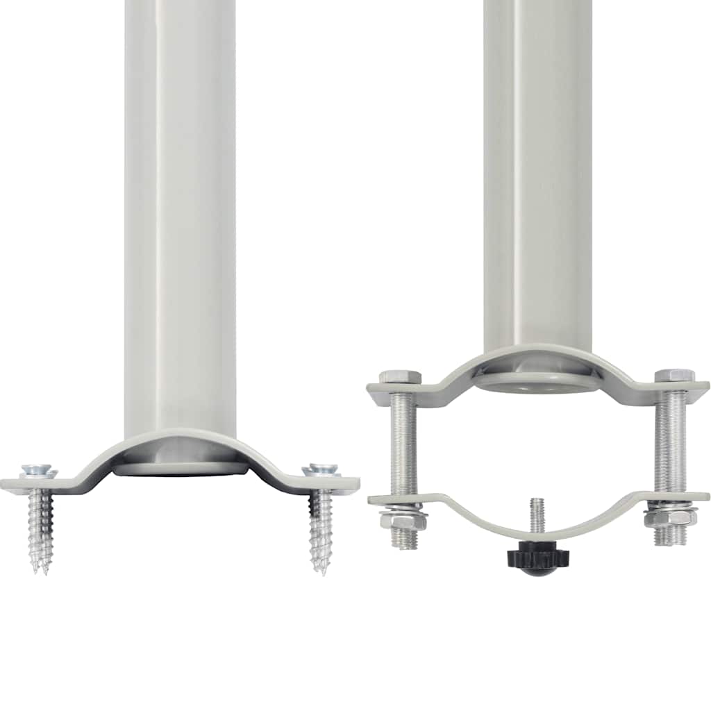 Uttrekkbar sidemarkise 100 x 300 cm kremhvit