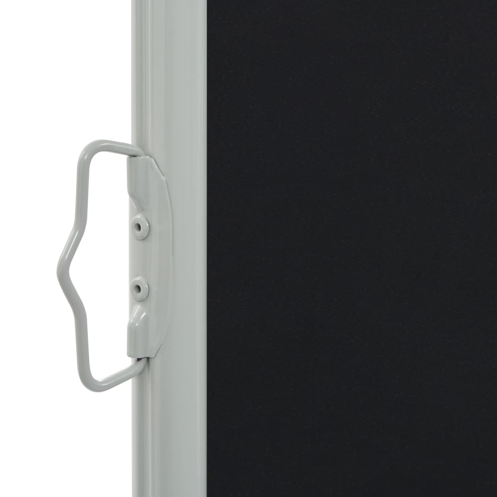 Uttrekkbar sidemarkise 140 x 300 cm svart