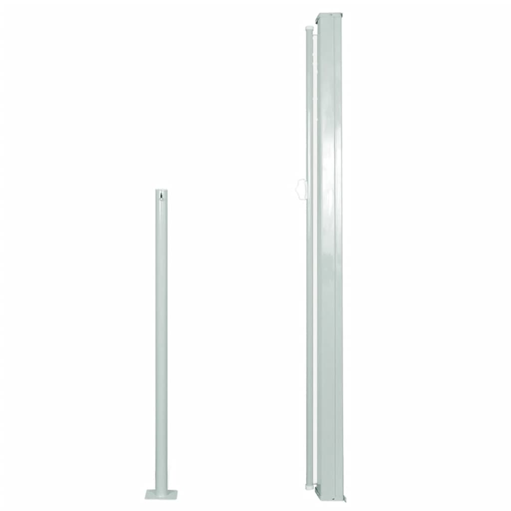 Uttrekkbar sidemarkise 140 x 300 cm kremhvit
