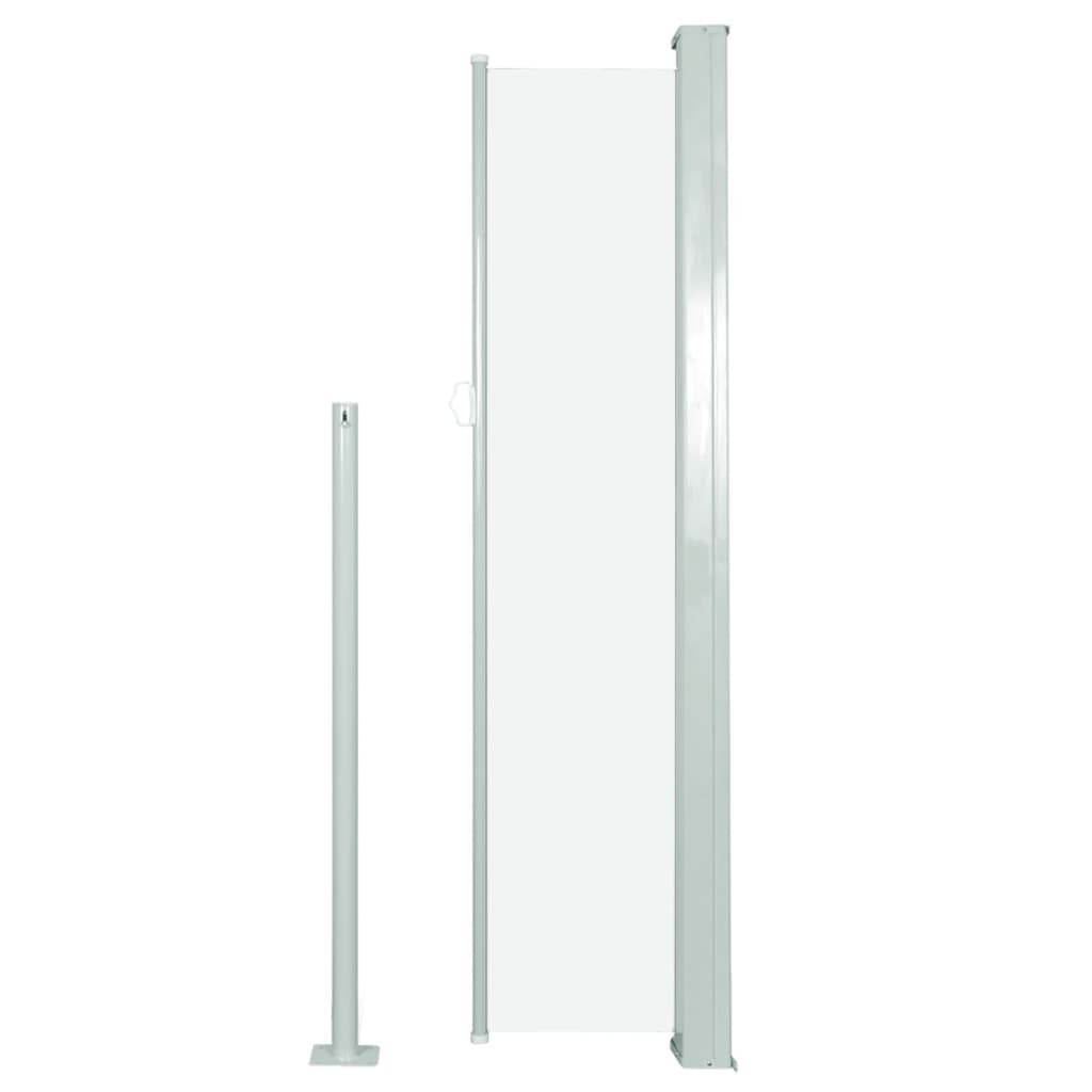 Uttrekkbar sidemarkise 140 x 300 cm kremhvit