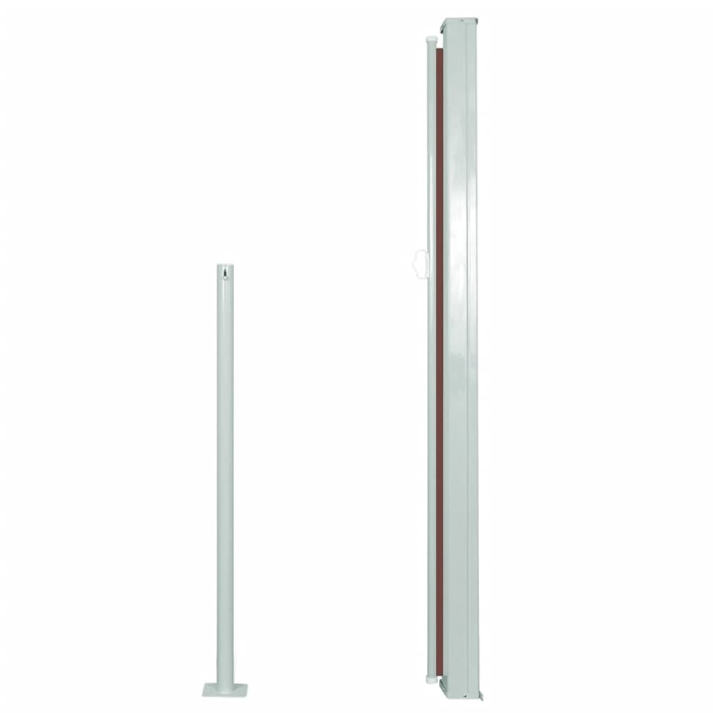 Uttrekkbar sidemarkise 140 x 300 cm brun