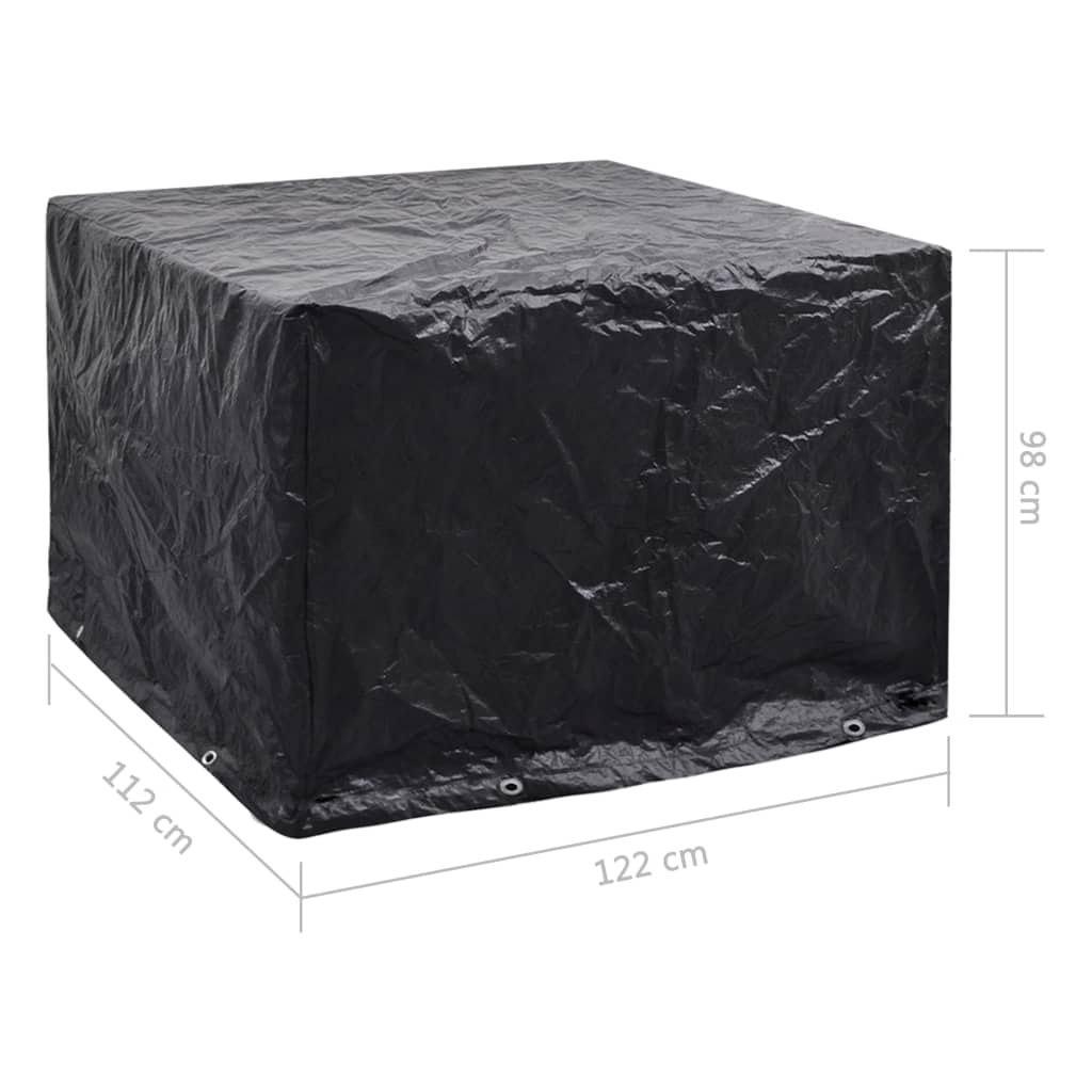 Hagemøbeltrekk 8 maljer 122x112x98 cm