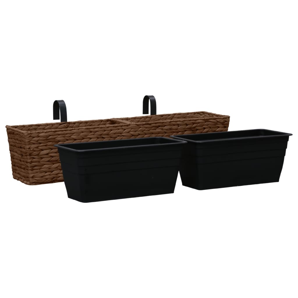 Plantepotter 2 stk vannhyasint brun