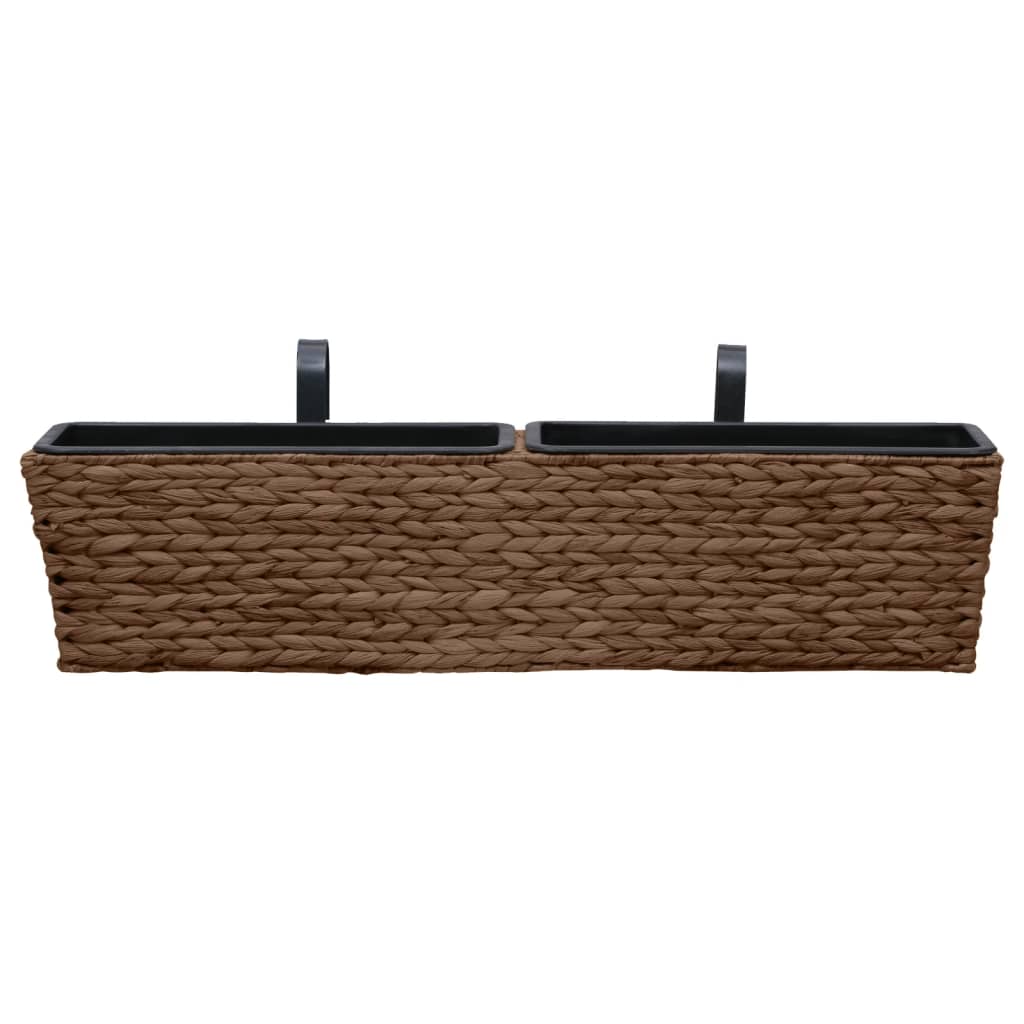 Plantepotter 2 stk vannhyasint brun