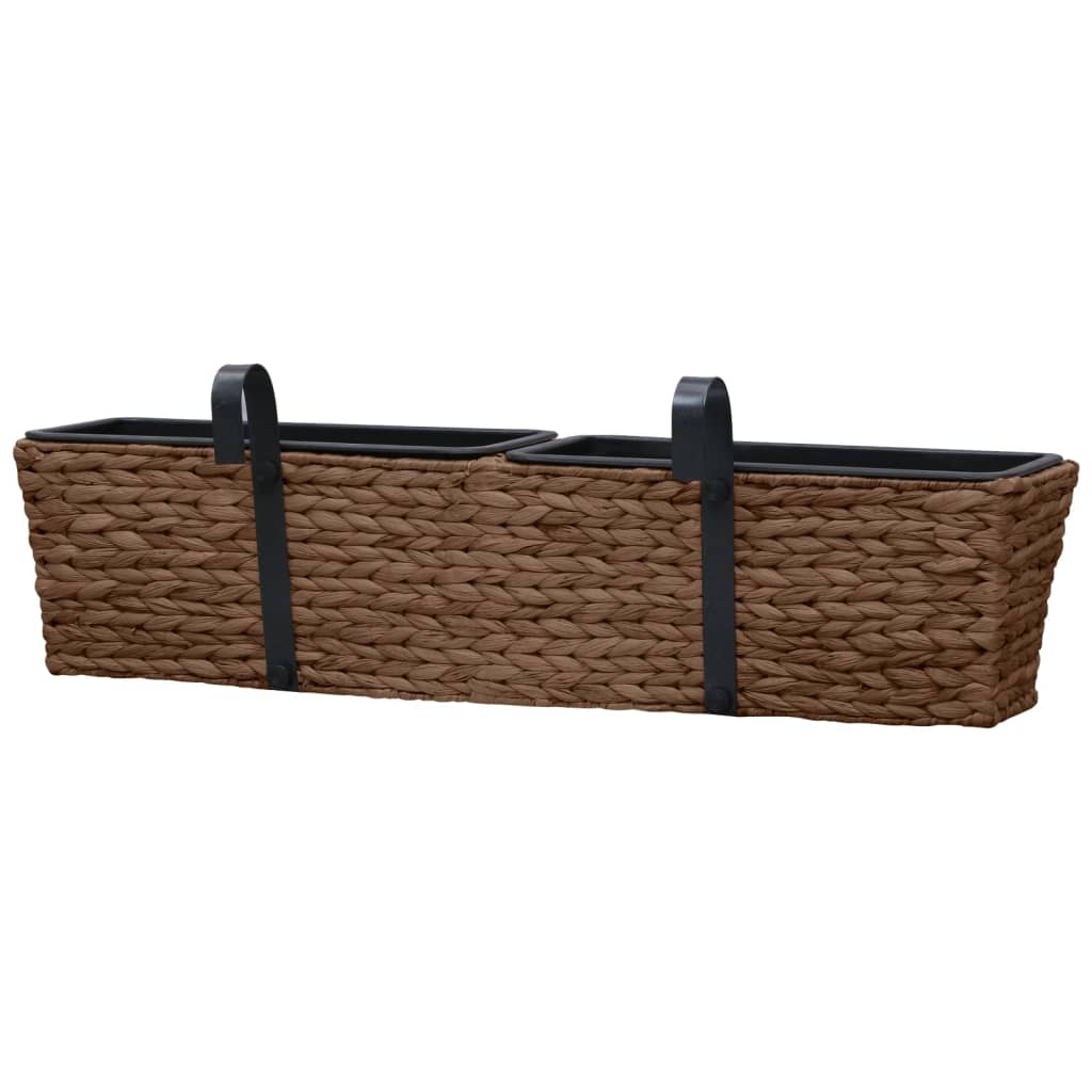 Plantepotter 2 stk vannhyasint brun