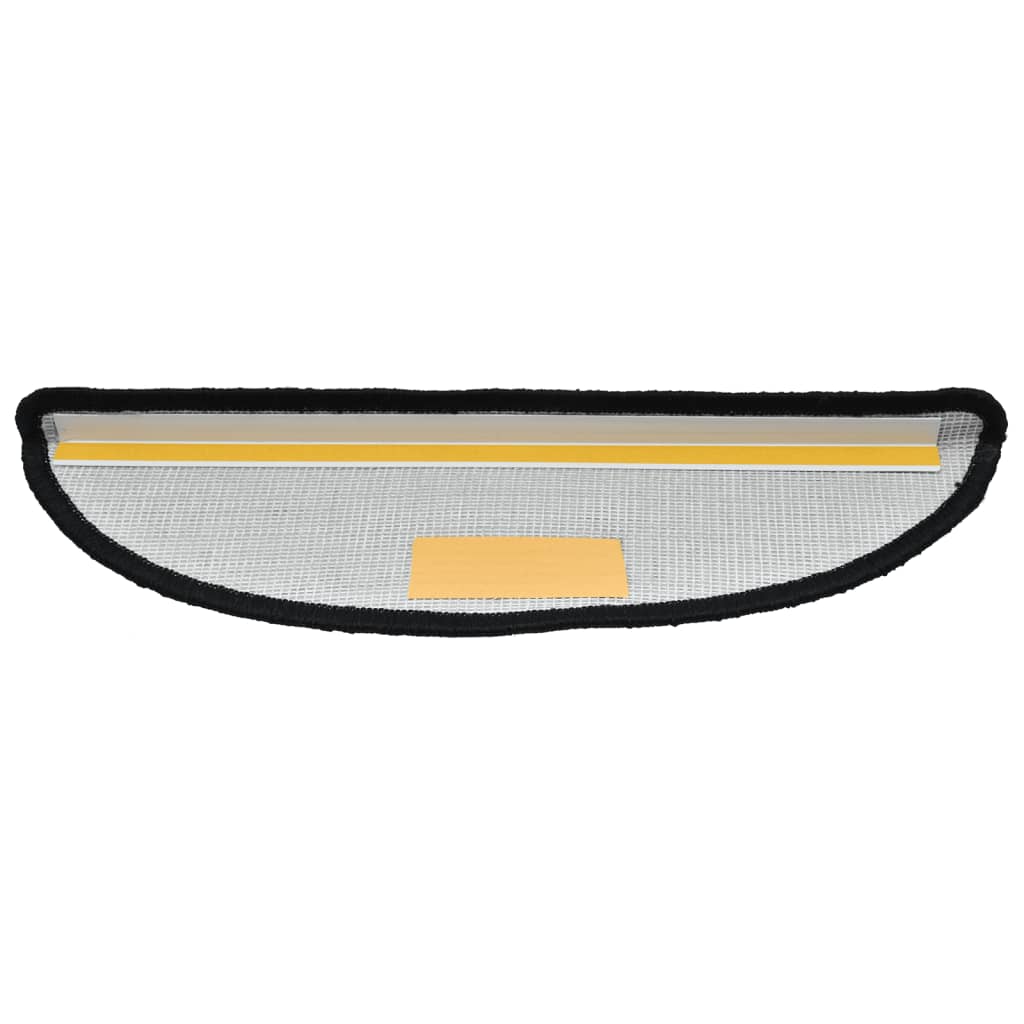 Trappetrinnstepper 15 stk svart 56x17x3 cm