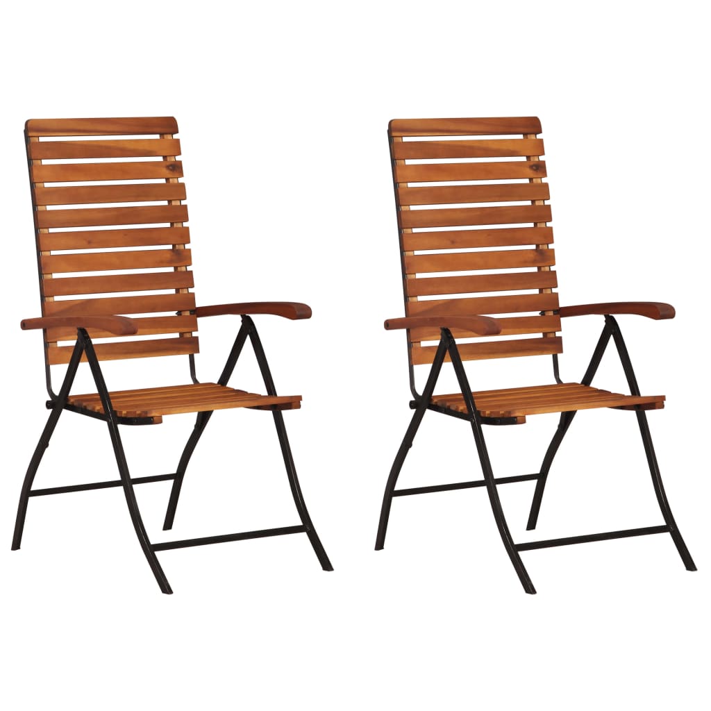 Hagelenestol 2 stk heltre akasie