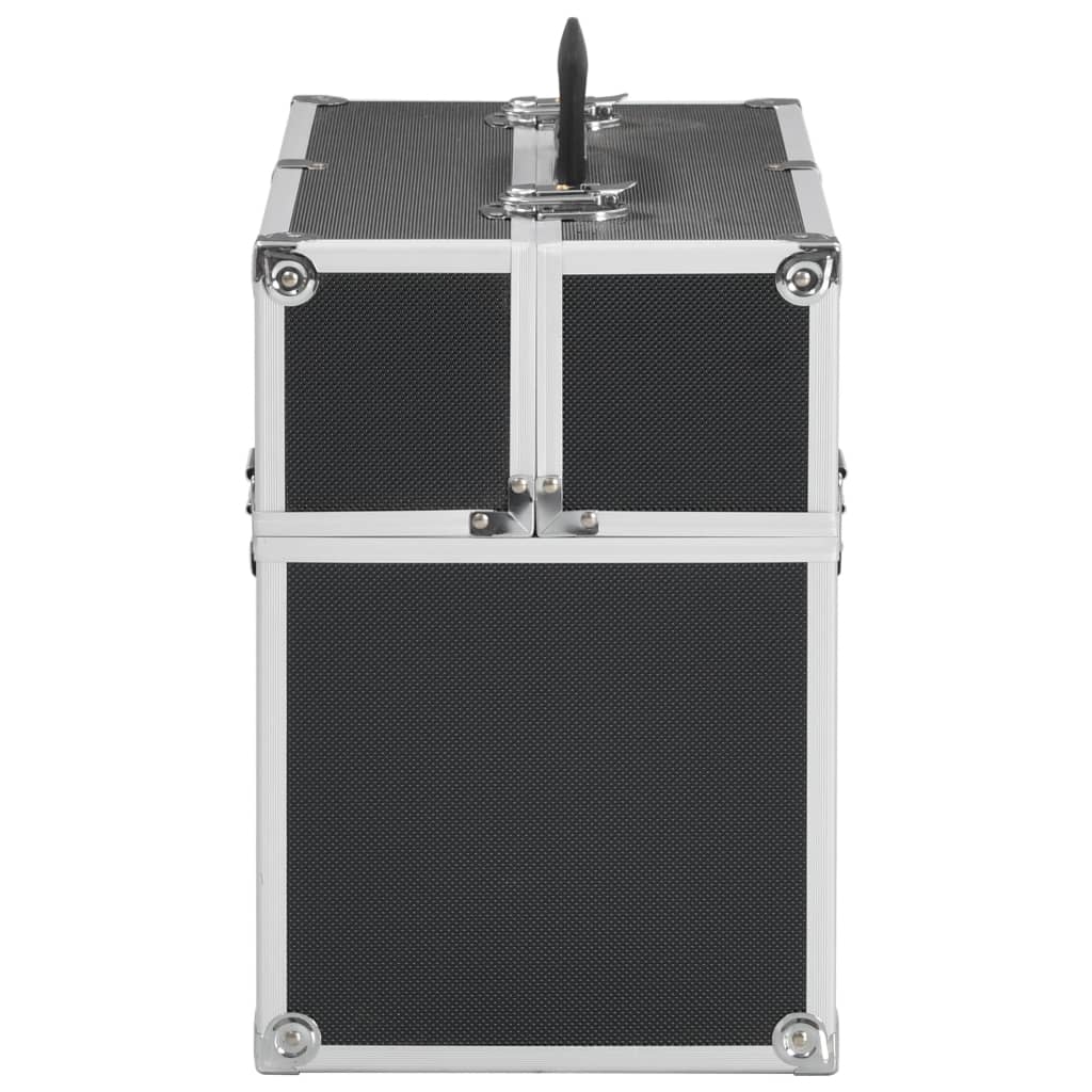 Sminkeveske 38x23x34 cm svart aluminium