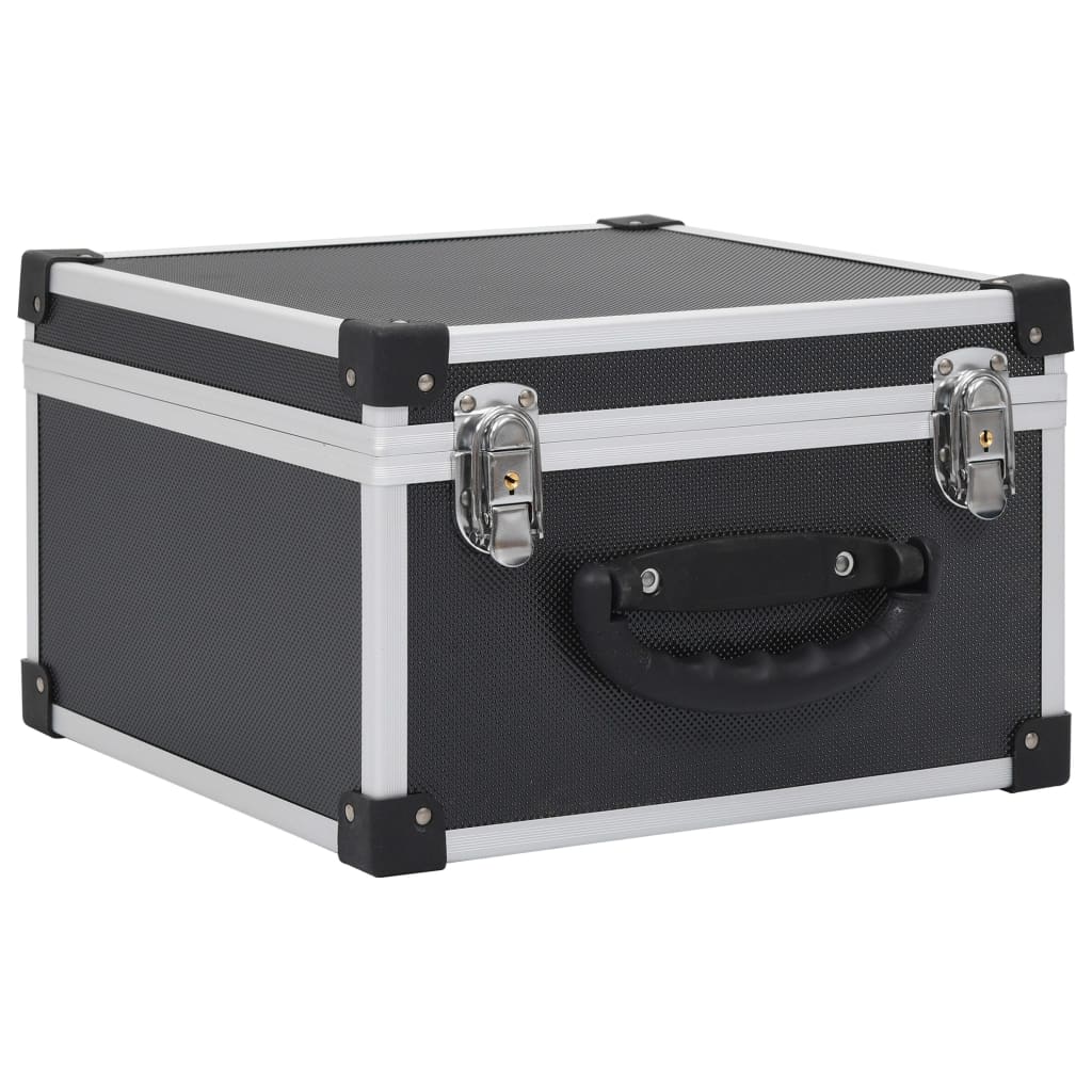 CD-koffert for 40 CD-er aluminium ABS svart