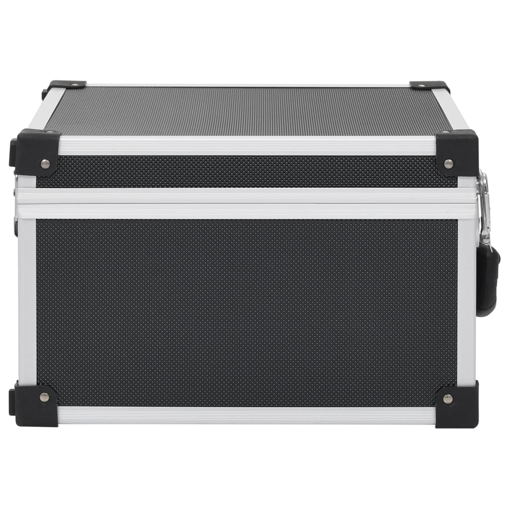 CD-koffert for 40 CD-er aluminium ABS svart