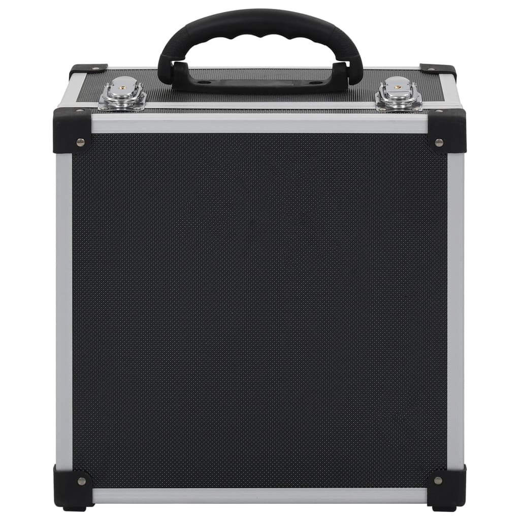 CD-koffert for 40 CD-er aluminium ABS svart