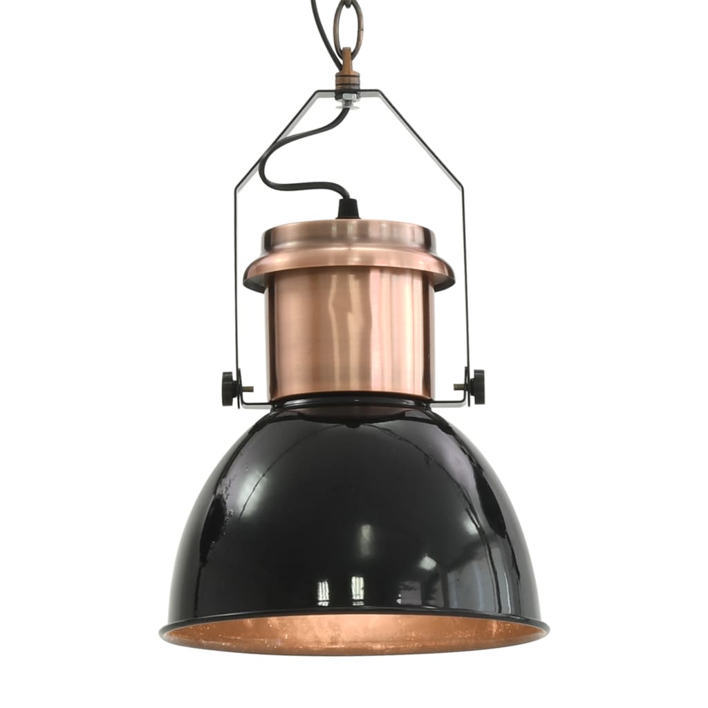Hengelamper 2 stk svart rund E27