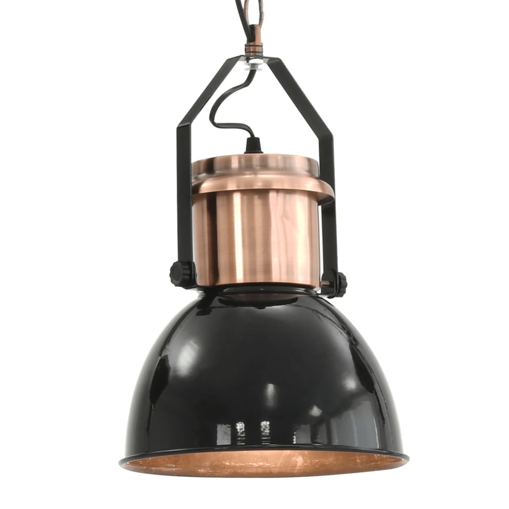 Hengelamper 2 stk svart rund E27
