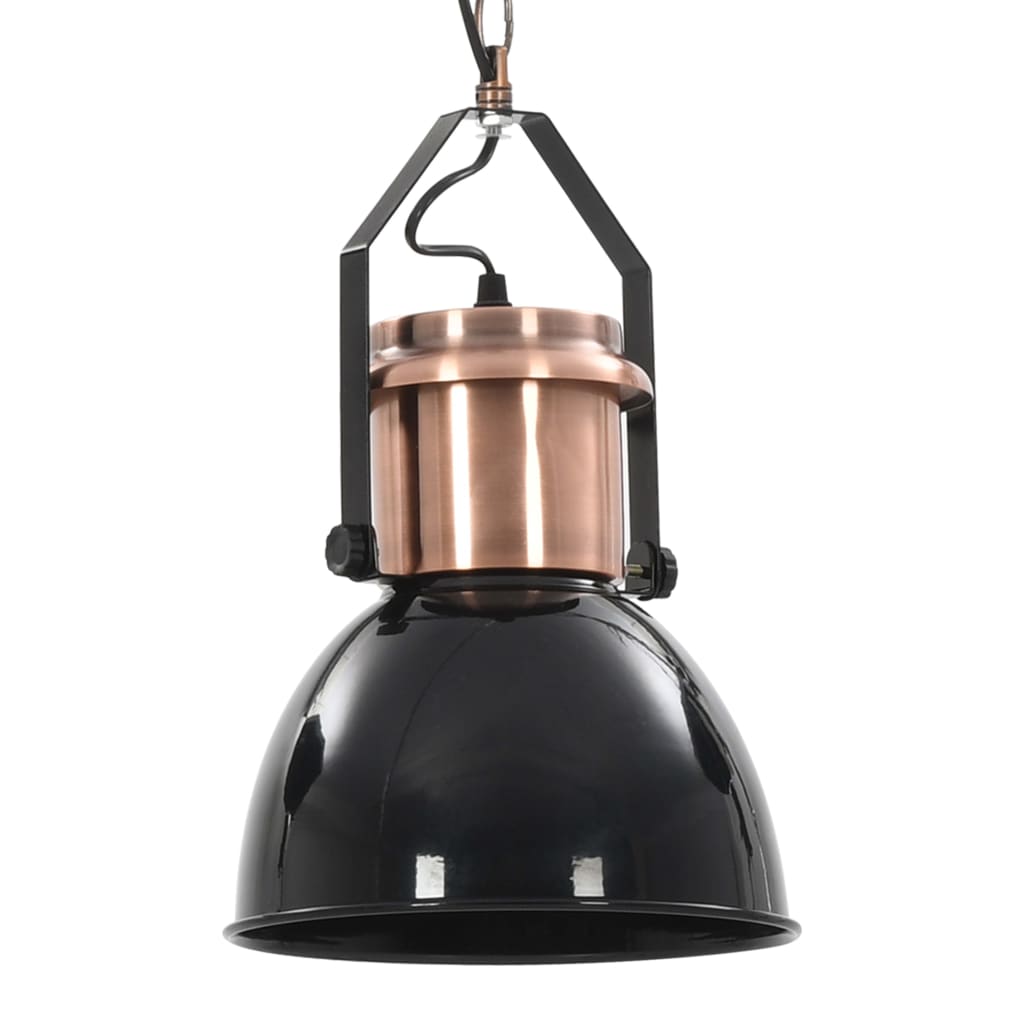 Hengelamper 2 stk svart rund E27