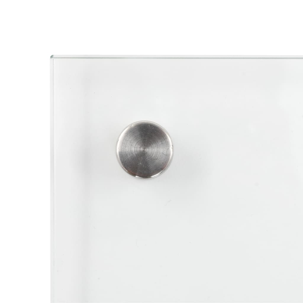 Kjøkkenplate gjennomsiktig 70x50 cm herdet glass
