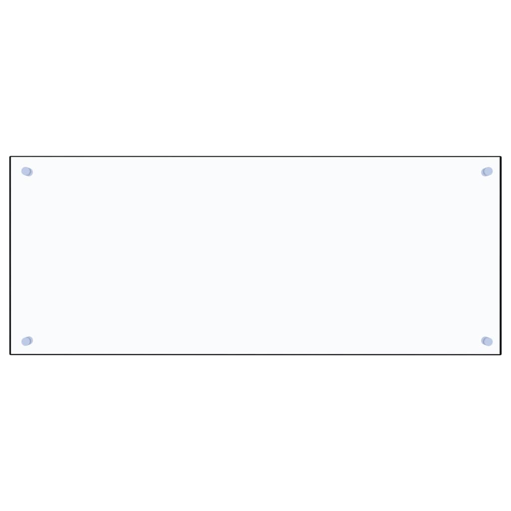 Kjøkkenplate gjennomsiktig 100x40 cm herdet glass