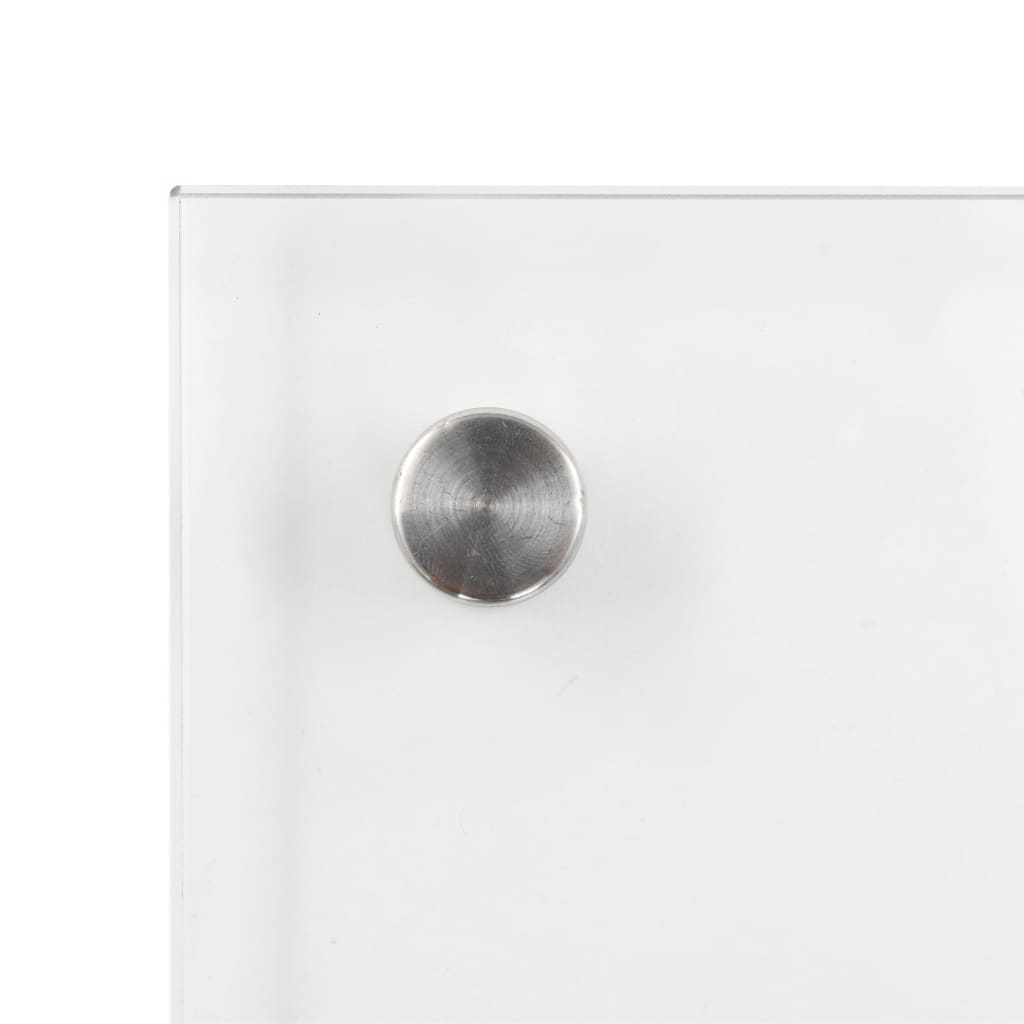 Kjøkkenplate gjennomsiktig 100x40 cm herdet glass