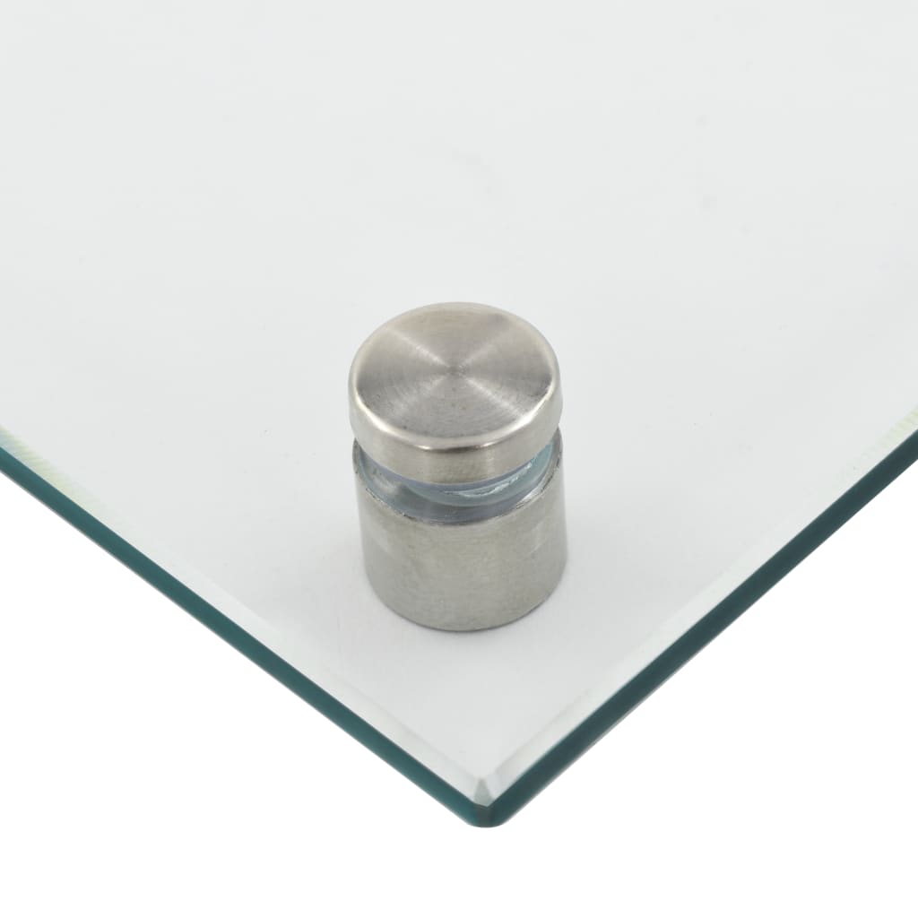 Kjøkkenplate gjennomsiktig 100x40 cm herdet glass