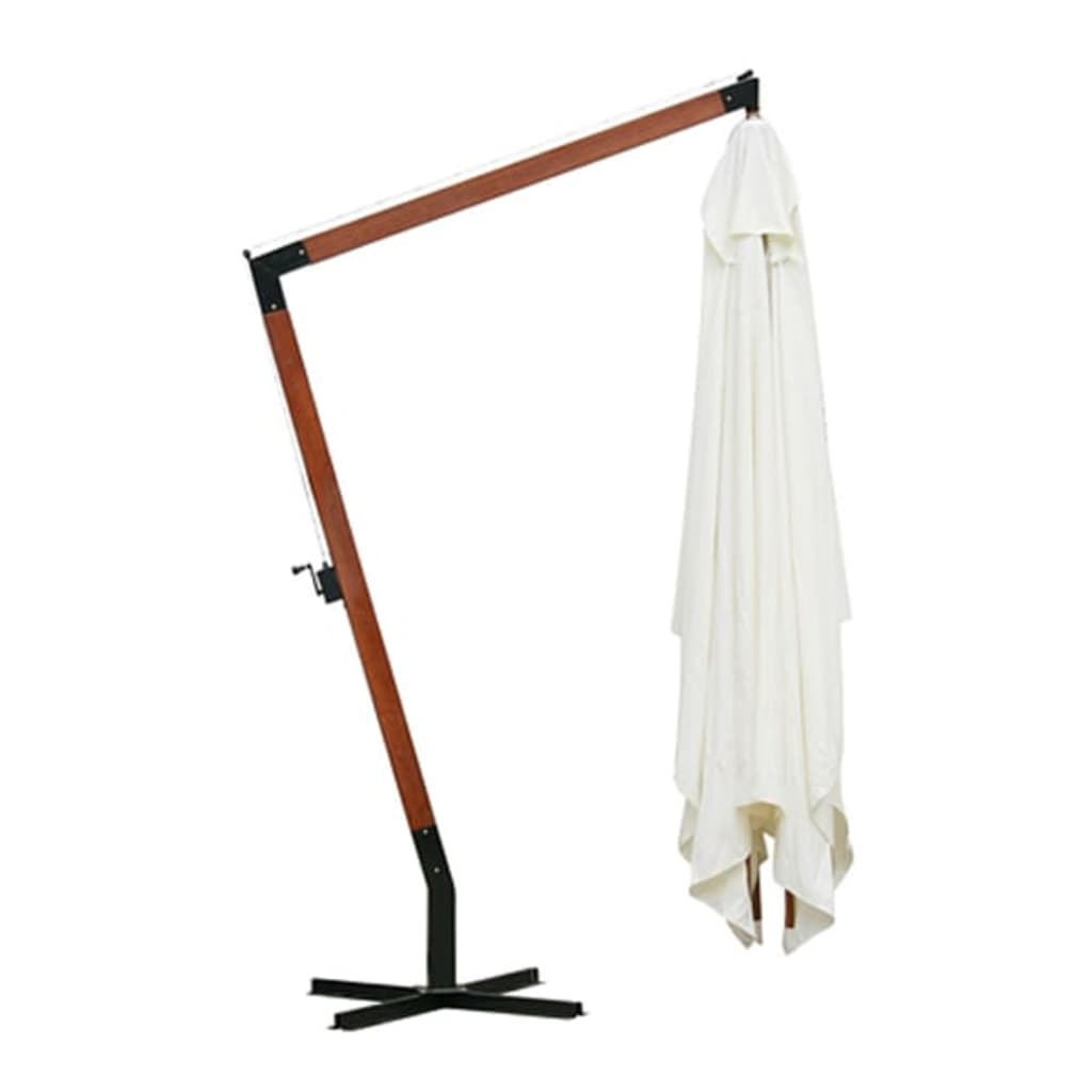 Parasoll 300 x 400 cm hvit