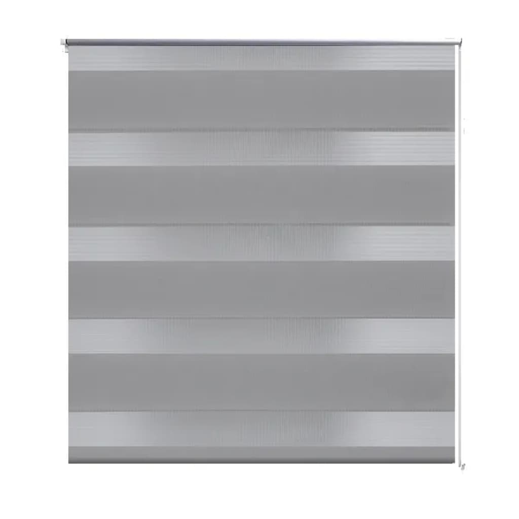 Rullegardiner sebramønstret 70 x 120 cm grå