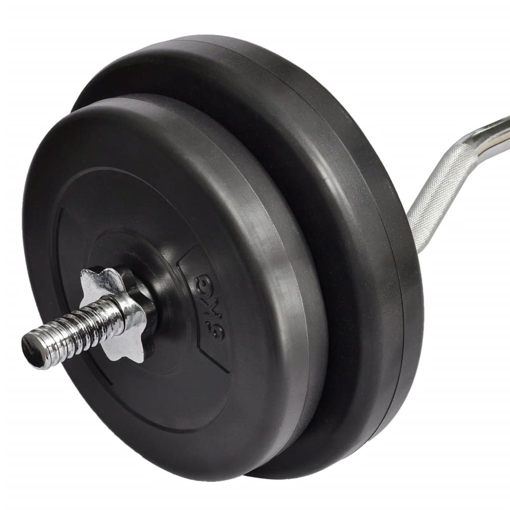Curl-stang med vekter 30 kg