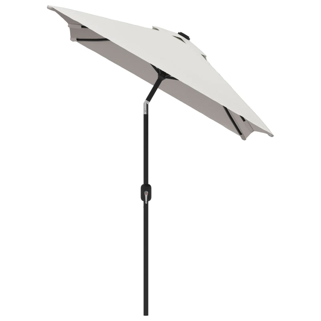 Parasoll 200 x 300 cm sandhvit rektangulær