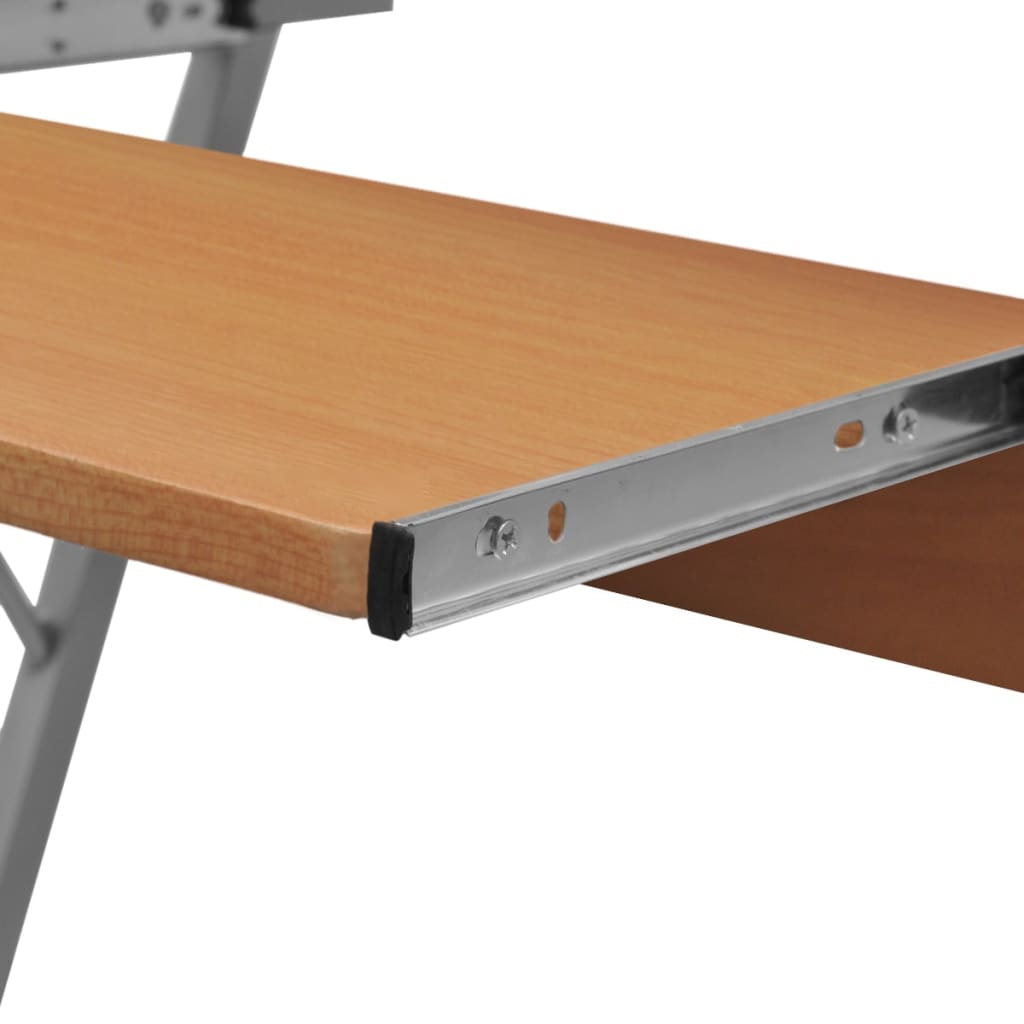 Datamaskin Skrivebord Brun Finish