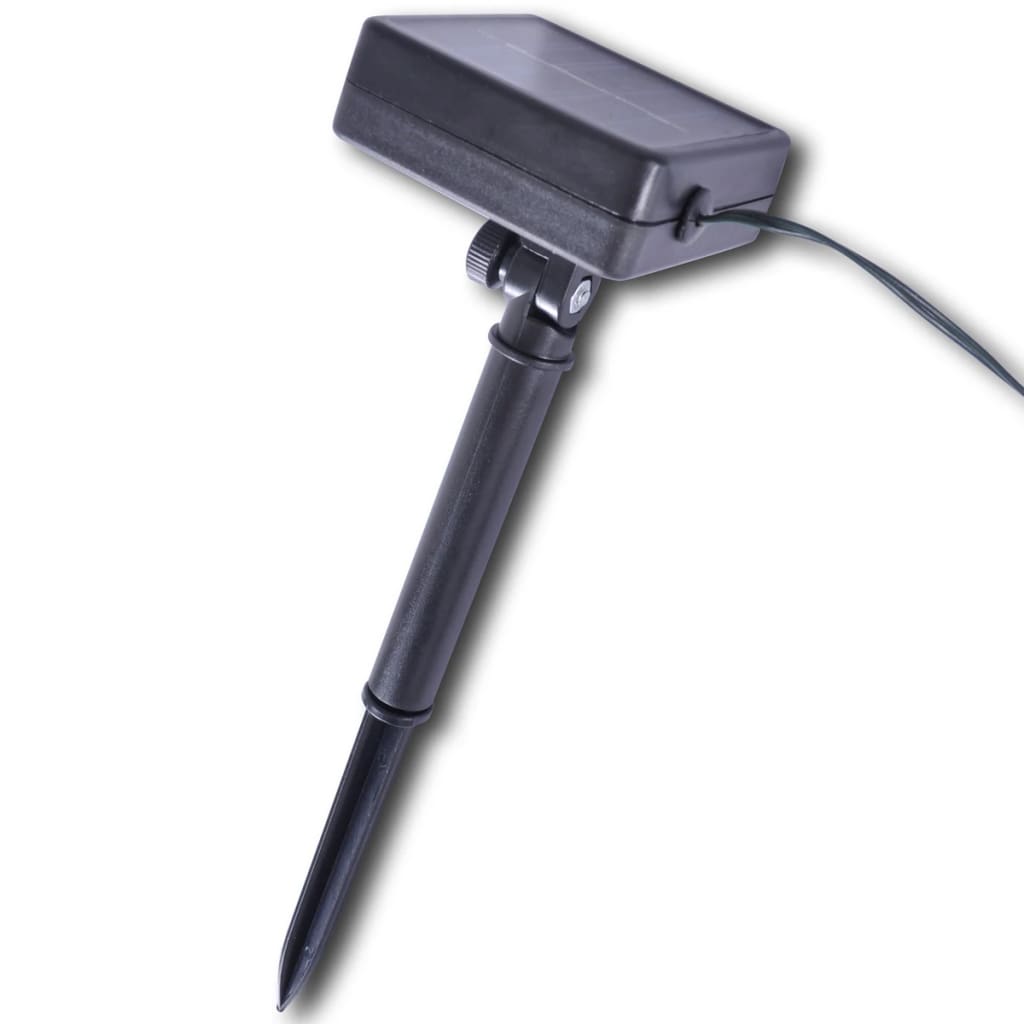 Kunstig rund busk 27 cm med solcelledrevet lys 2stk