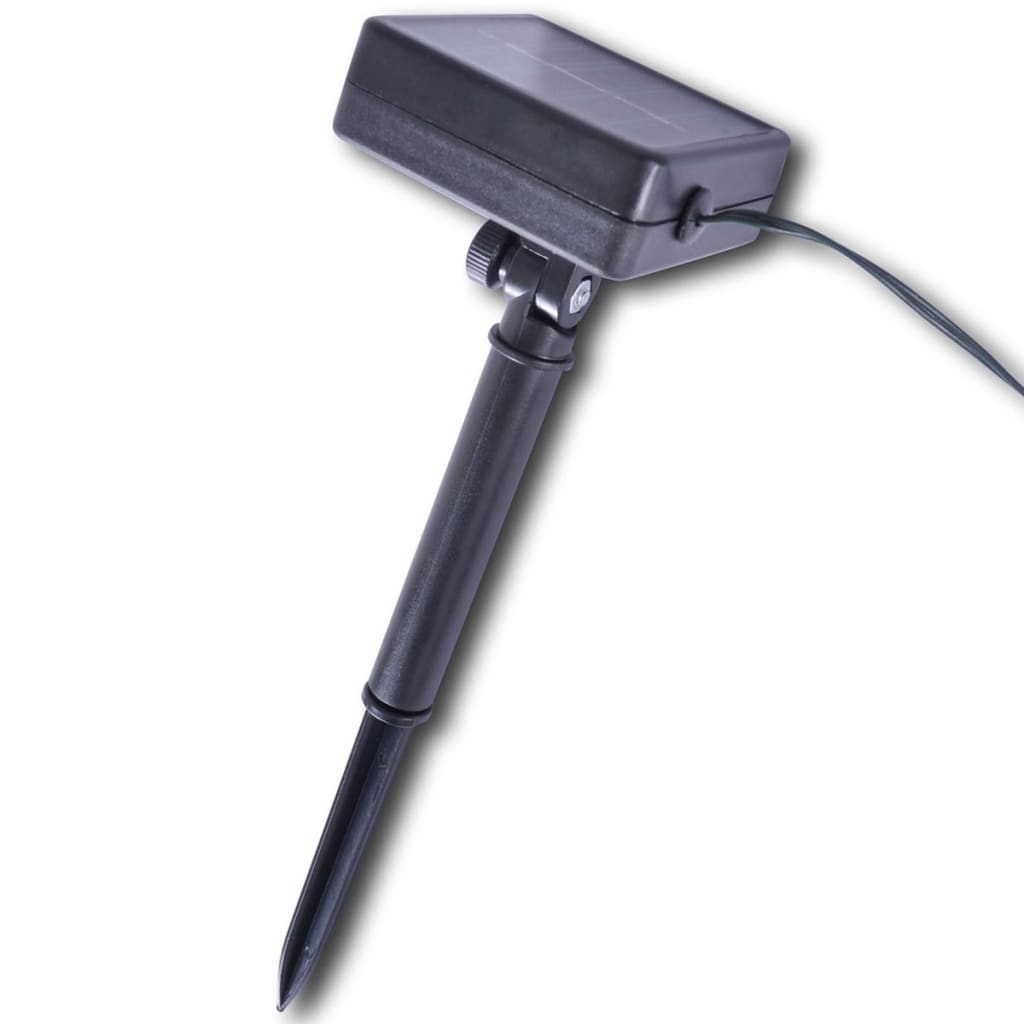 Kunstig rund busk 35 cm med solcelledrevet lys 2stk