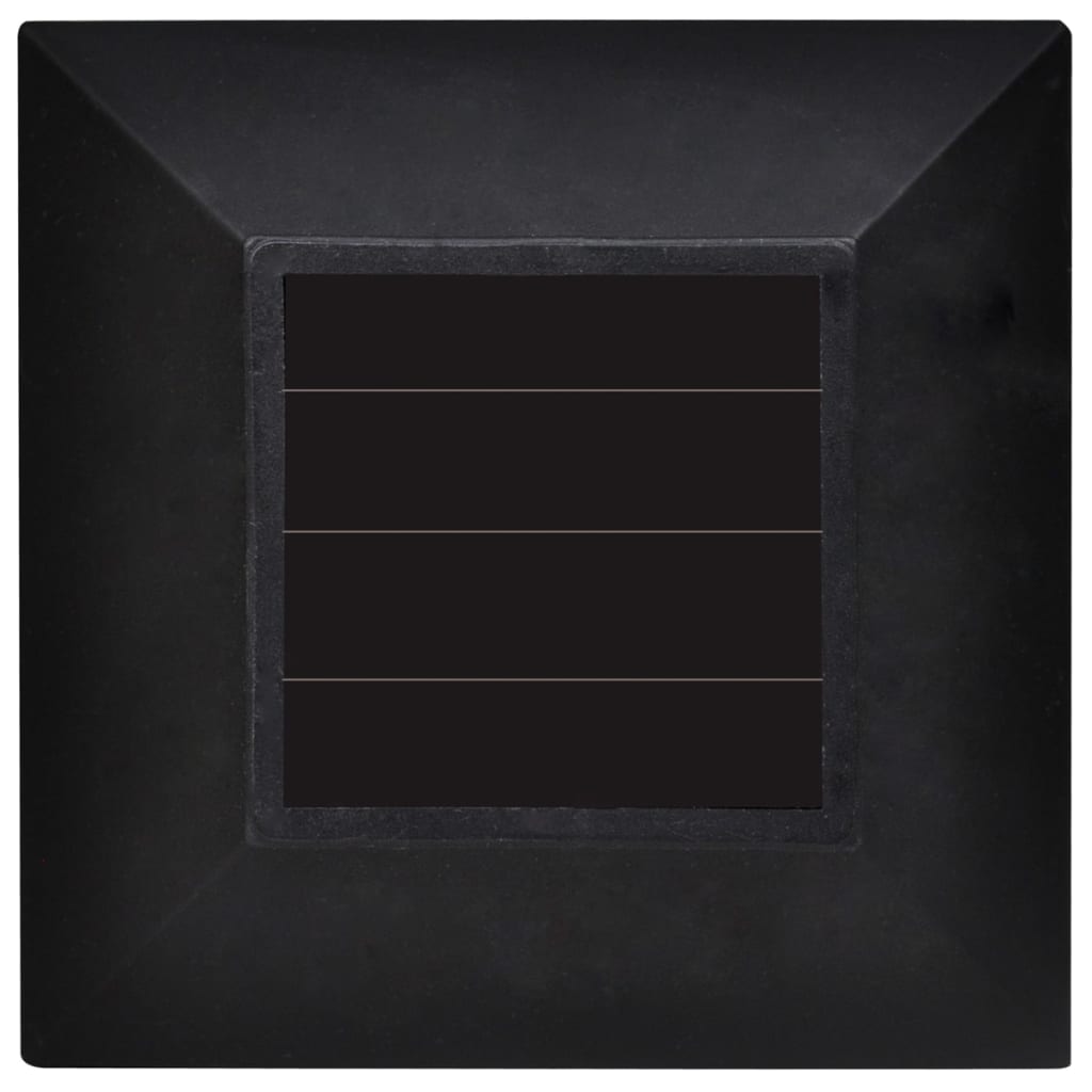 Utendørs solcellelampesett 12 stk med jordspyd 8,6x8,6x38 cm