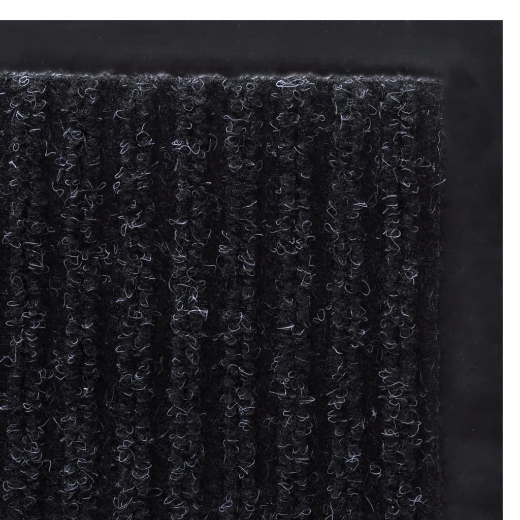 Svart PVC Dørmatte 90 x 120 cm