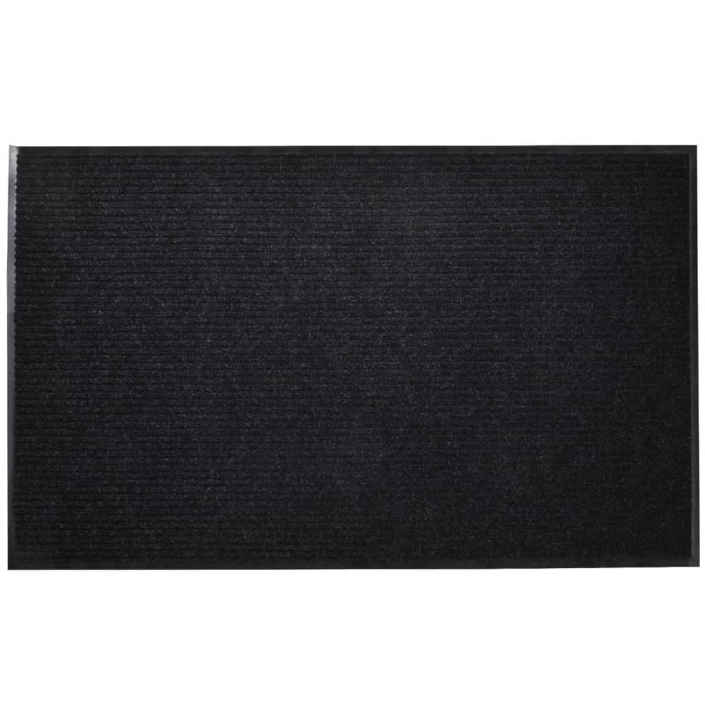 Svart PVC Dørmatte 90 x 150 cm