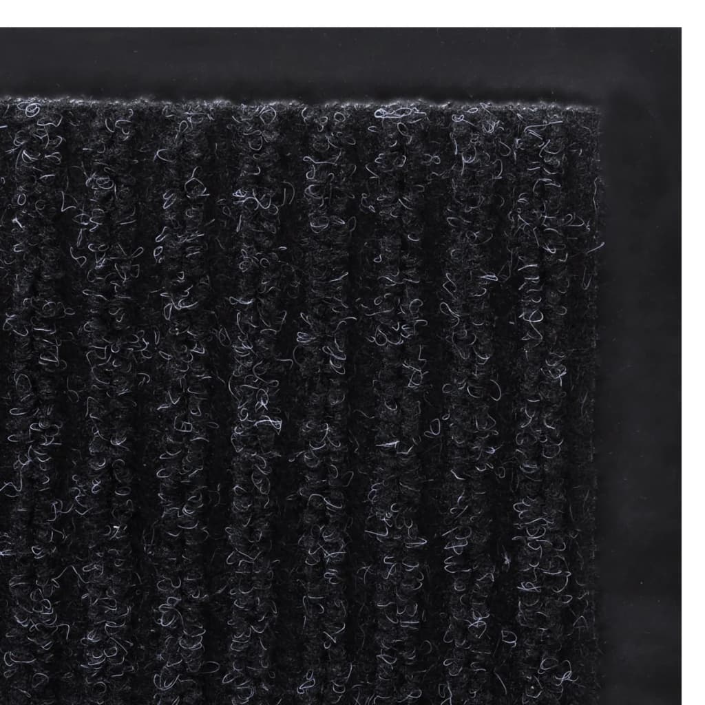 Svart PVC Dørmatte 120 x 180 cm