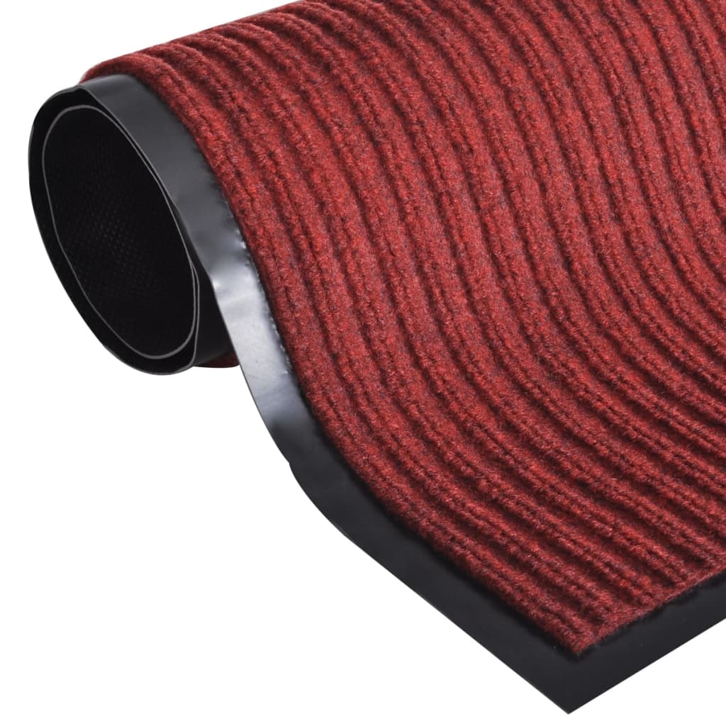 Rød PVC Dørmatte 90 x 120 cm