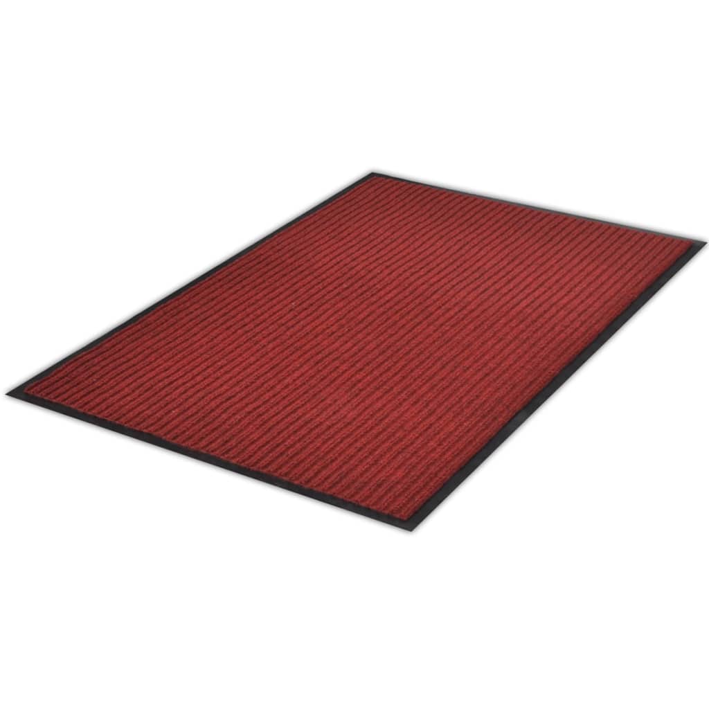 Rød PVC Dørmatte 90 x 120 cm