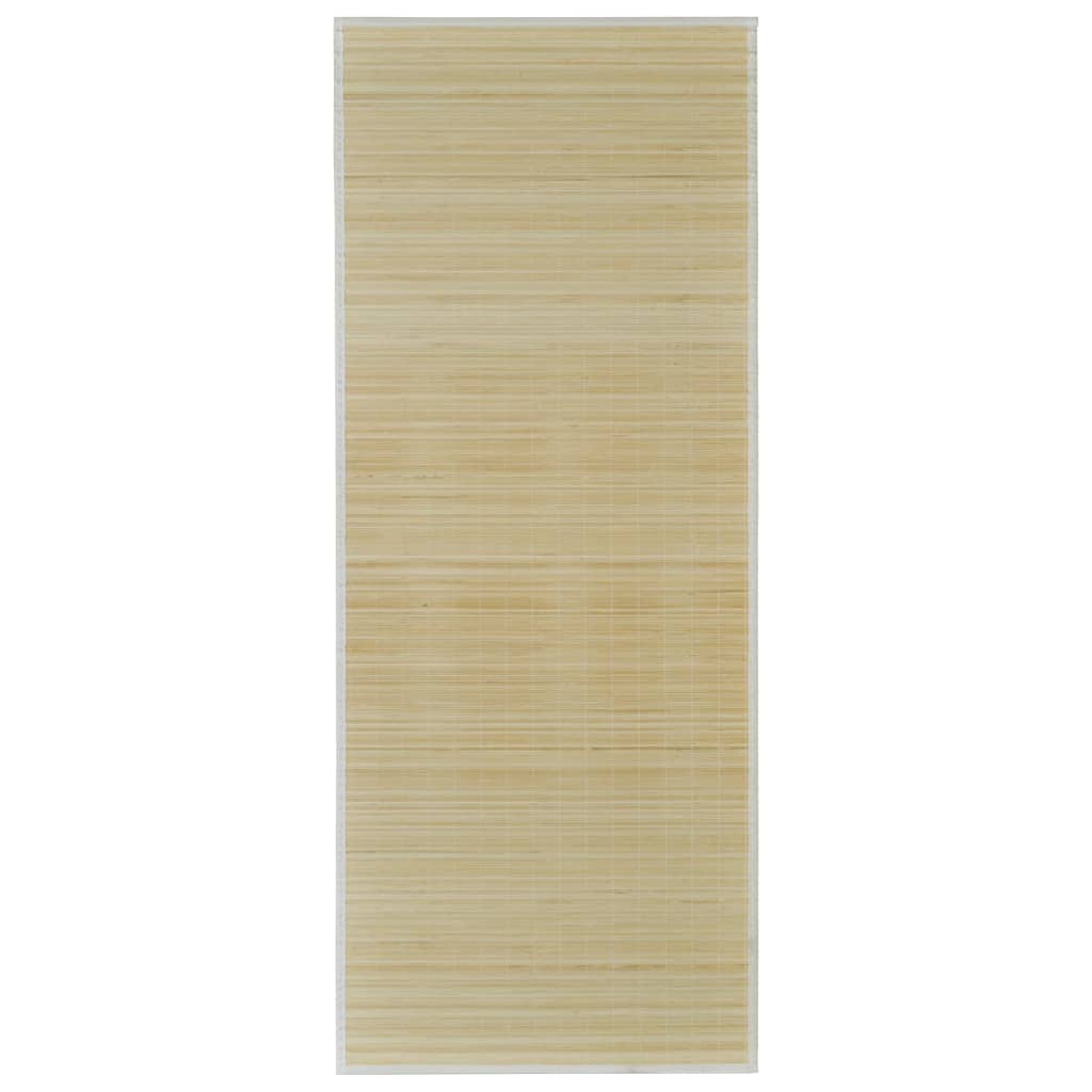 Teppe naturlig bambus rektangulært 80 x 300 cm