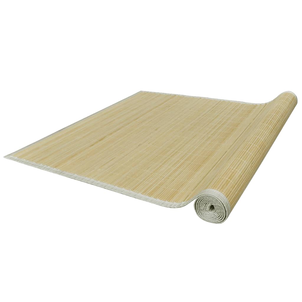 Teppe naturlig bambus rektangulært 80 x 300 cm