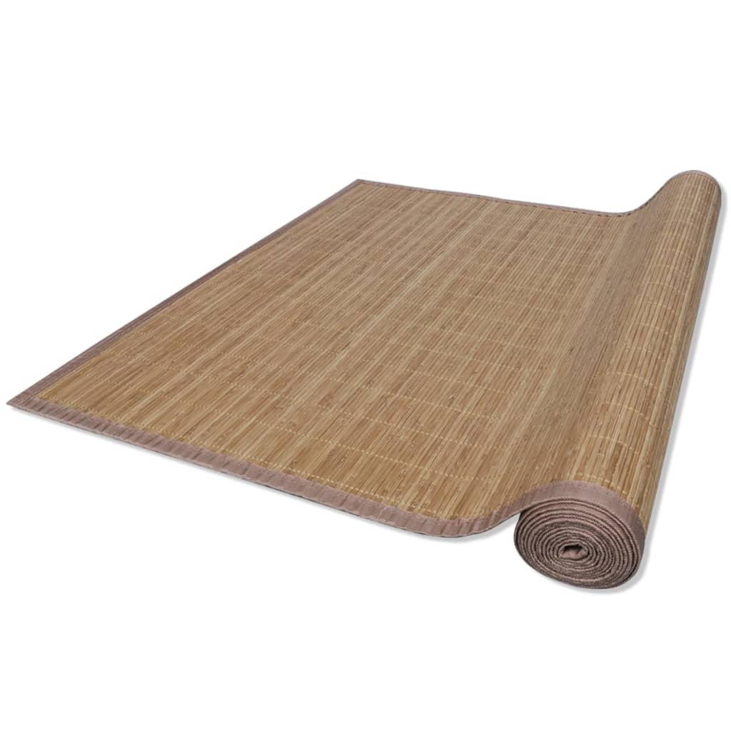 Teppe naturlig bambus rektangulært 120 x 180 cm