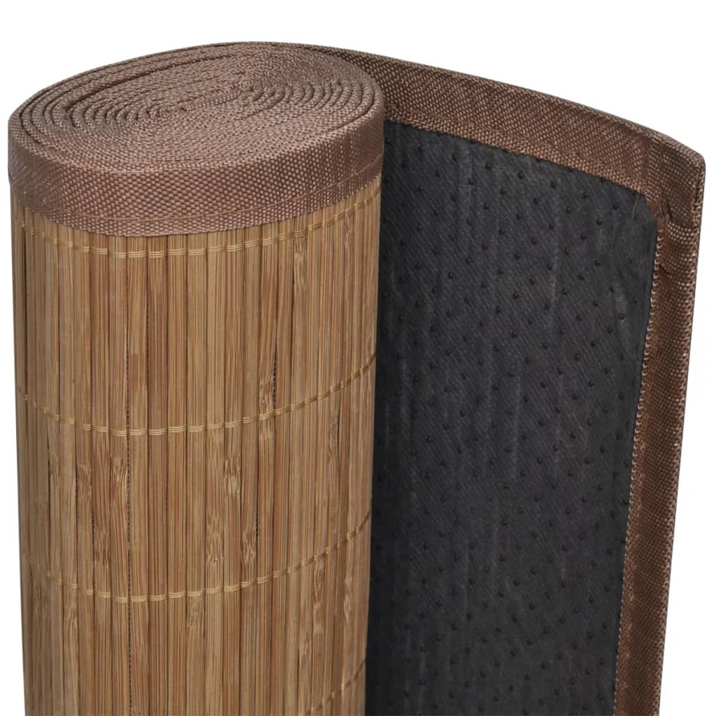 Teppe naturlig bambus rektangulært 120 x 180 cm