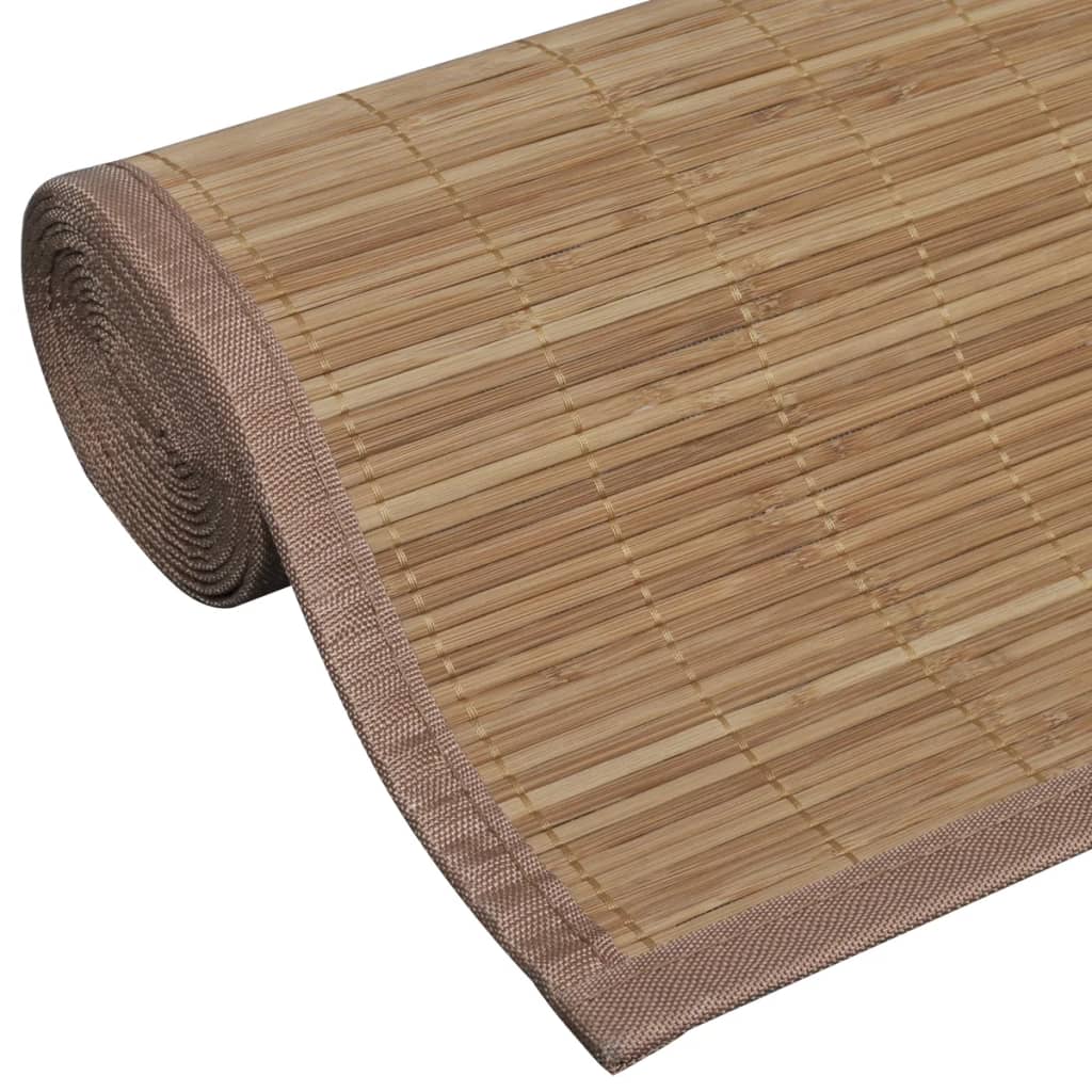 Teppe naturlig bambus rektangulært 120 x 180 cm