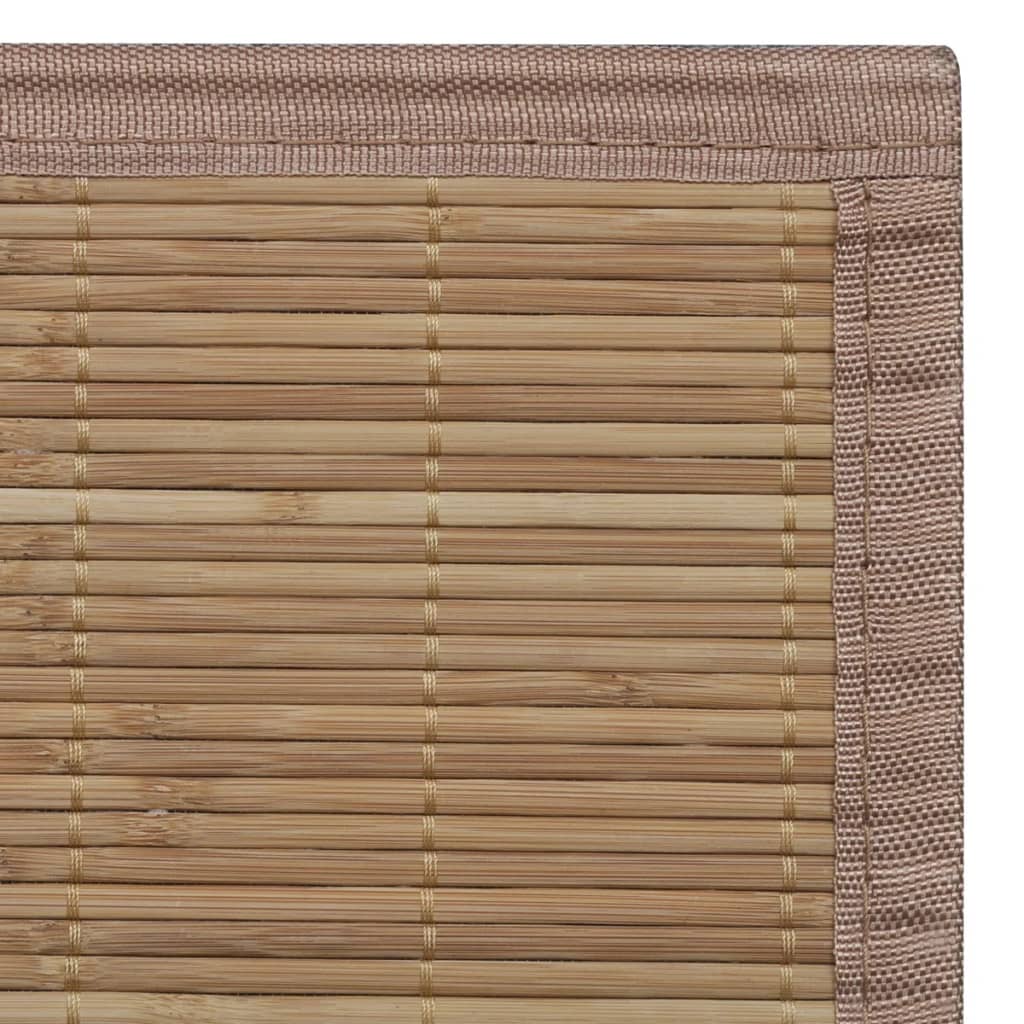 Teppe naturlig bambus rektangulært 120 x 180 cm