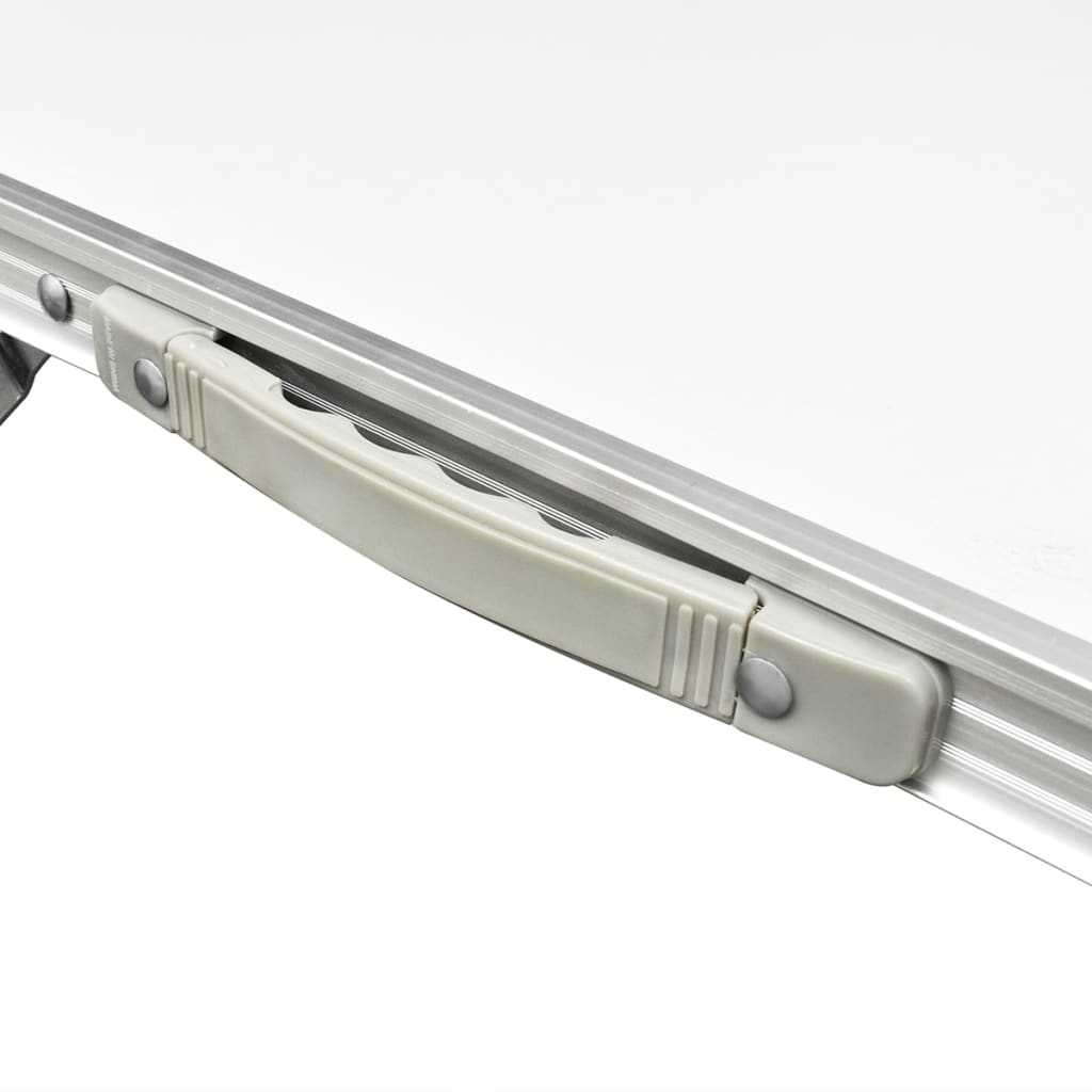 Sammenleggbart campingbordsett med 6 krakker høydejusterbar 180x60 cm