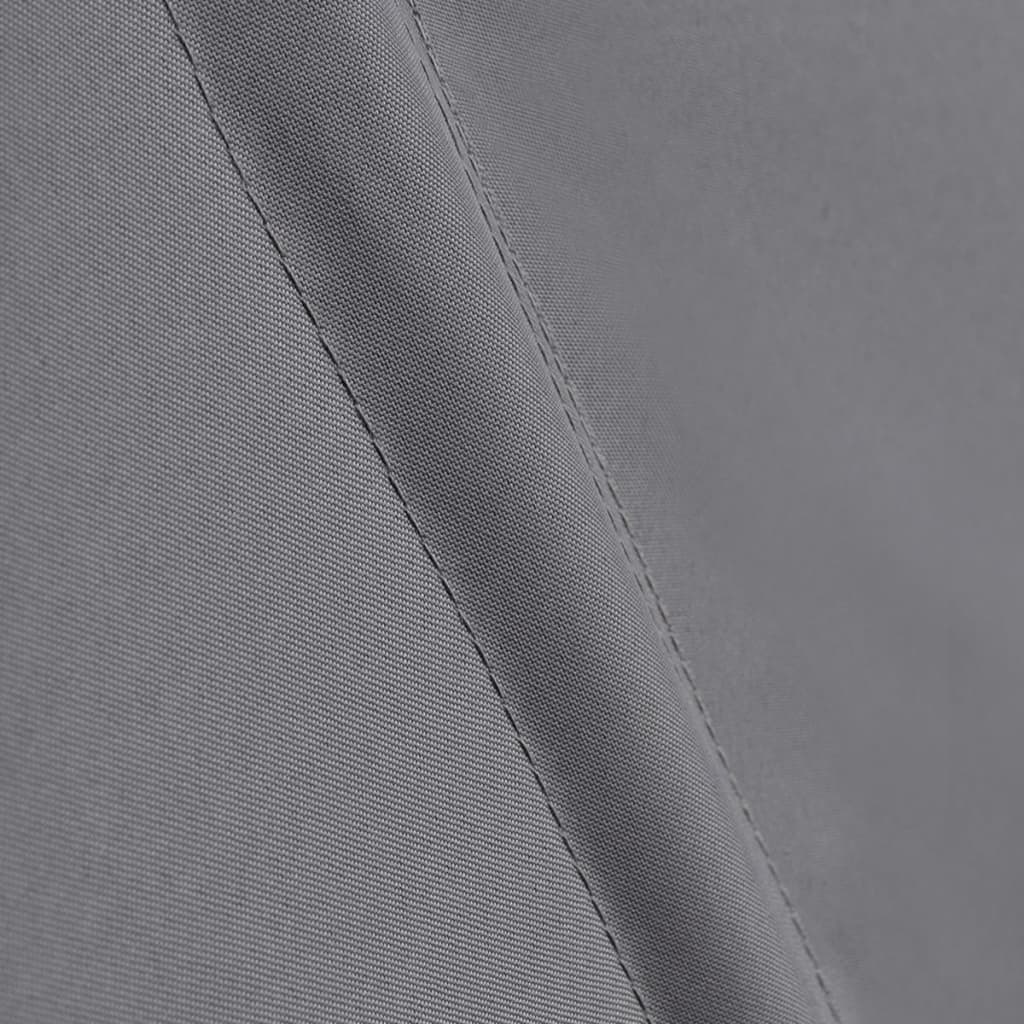 Sammenleggbar sidemarkise for balkong grå 140x140 cm