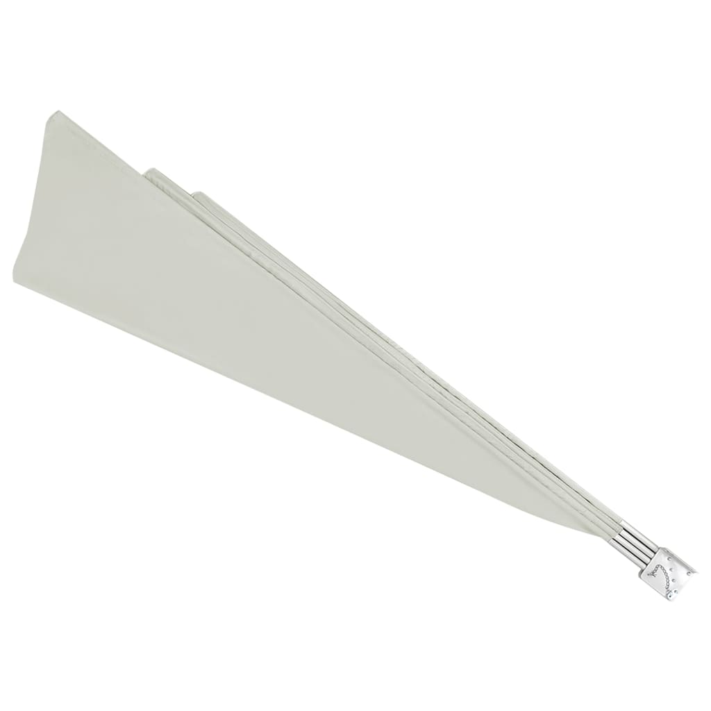 Sammenleggbar sidemarkise for balkong krem 160x240 cm